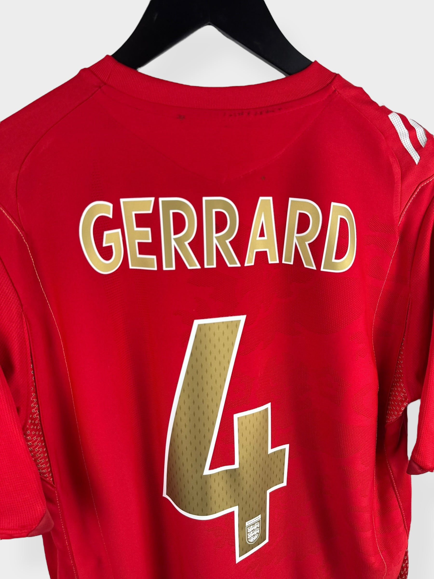 2006-08 ENGLAND AUSWÄRTSTRIKOT GERRARD #4 M