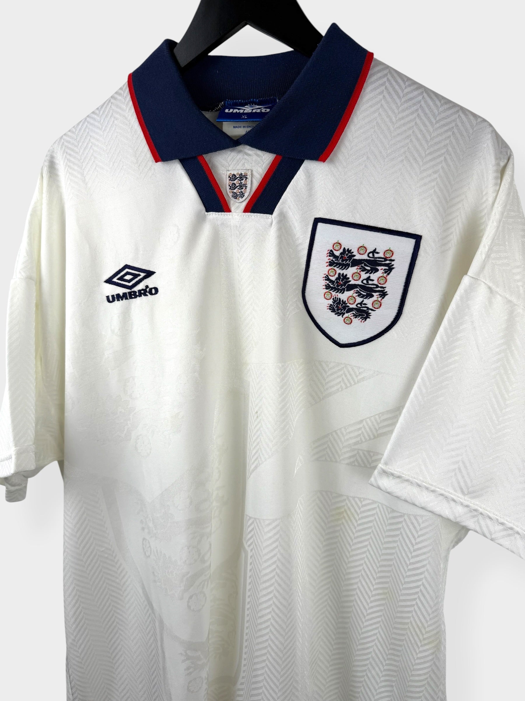 MAILLOT DOMICILE ANGLETERRE 1993-95 XL