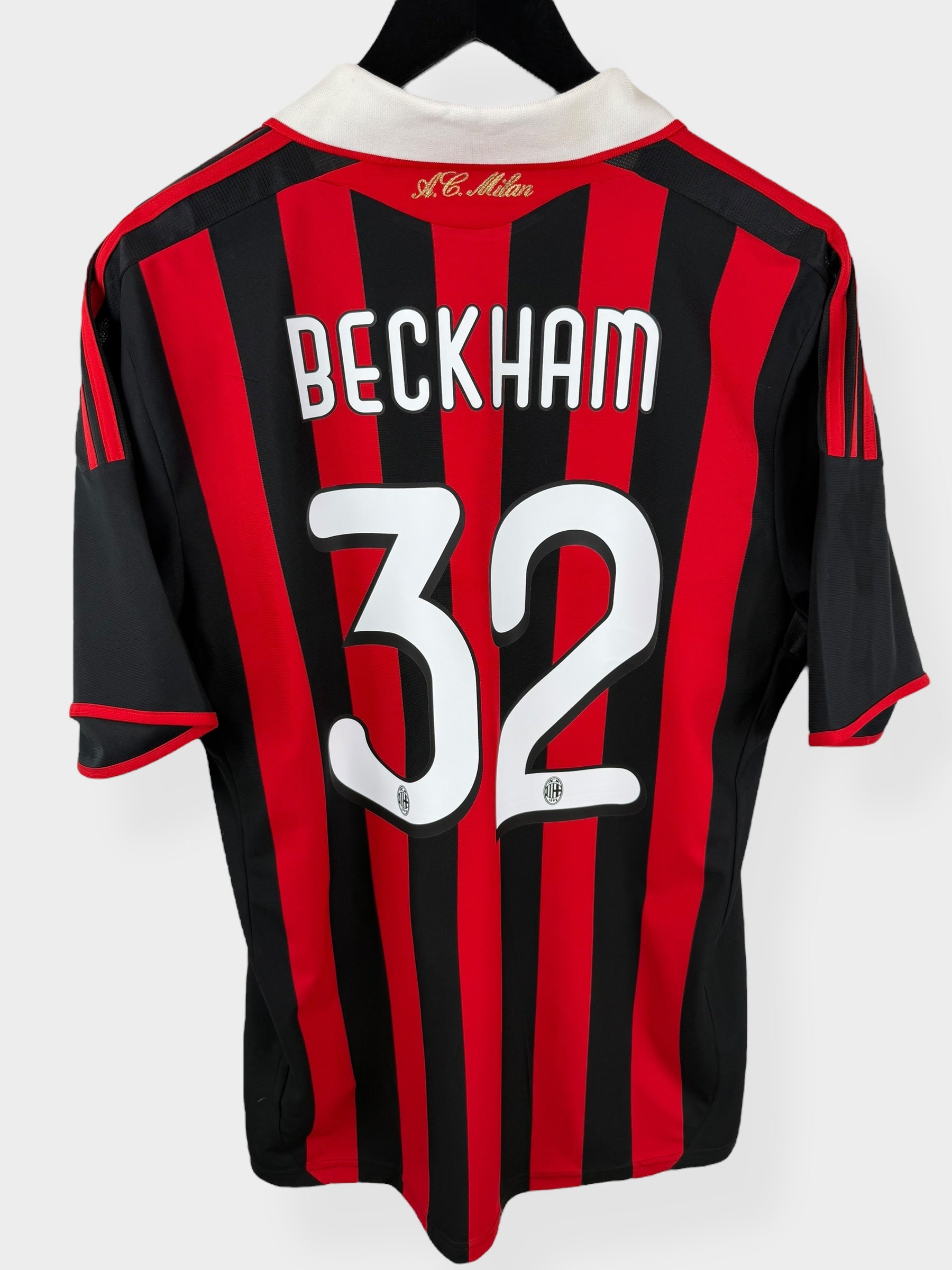 2009-10 AC MILAN HEIMTRIKOT BECKHAM #32 M