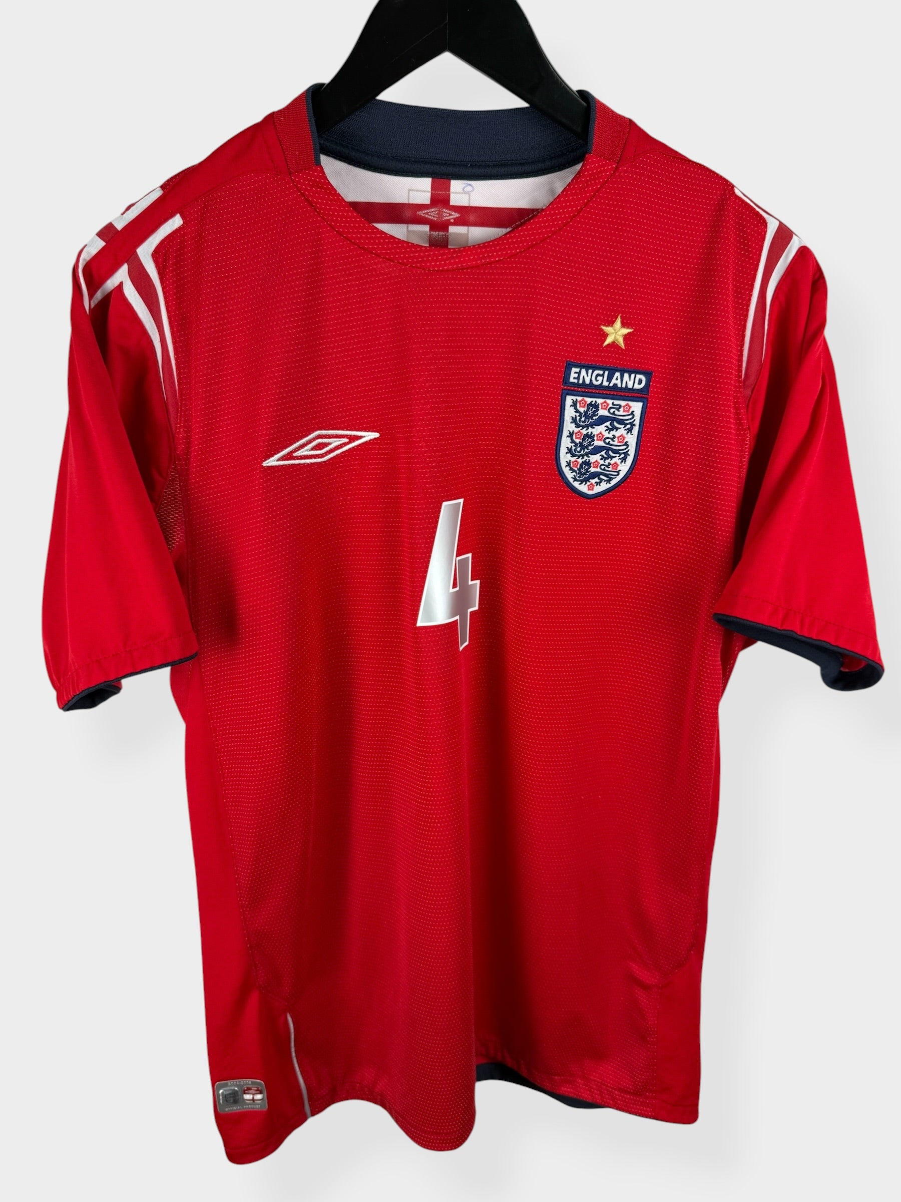 2004-06 ENGLAND AWAY SHIRT GERRARD #4 M