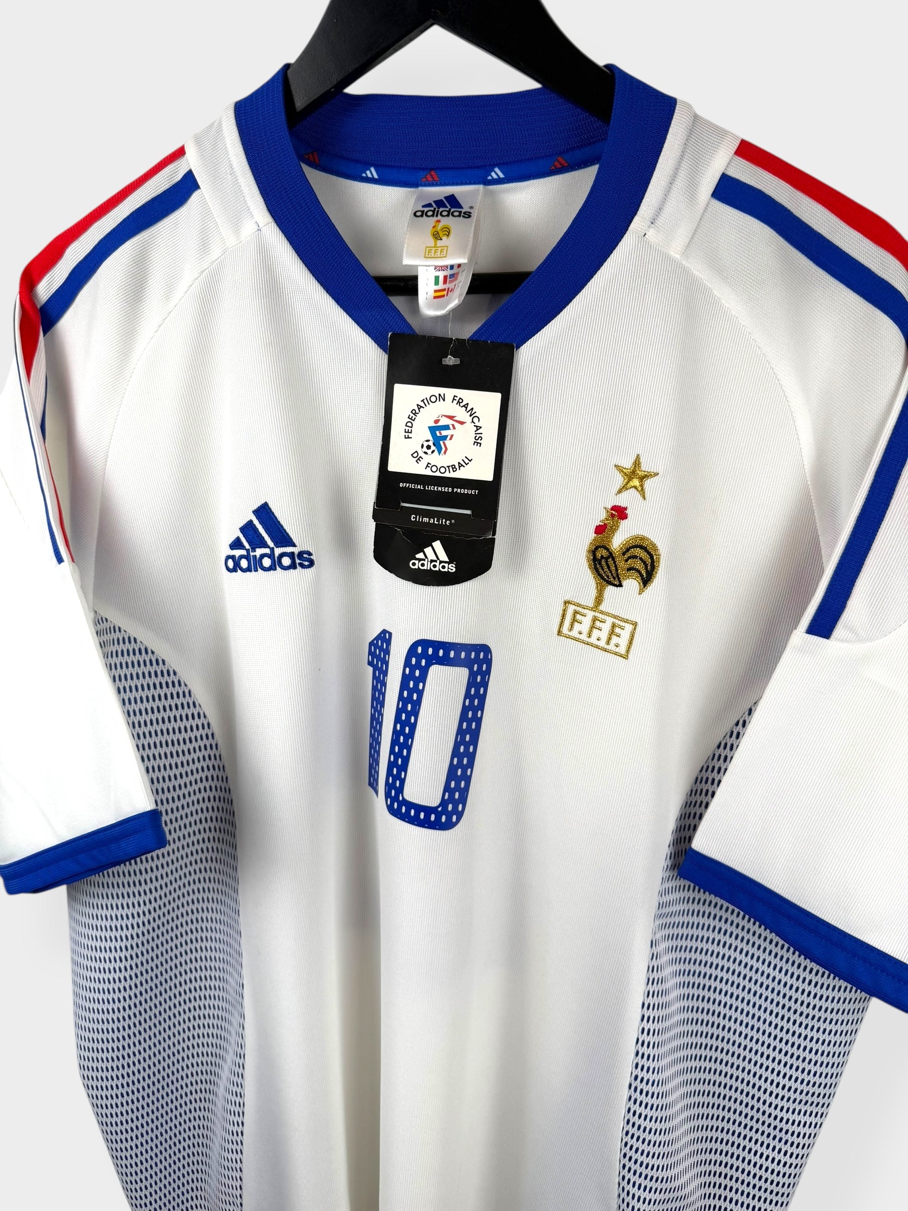 2002-04 FRANCE AWAY SHIRT ZIDANE #10 L - Authentic Football Club