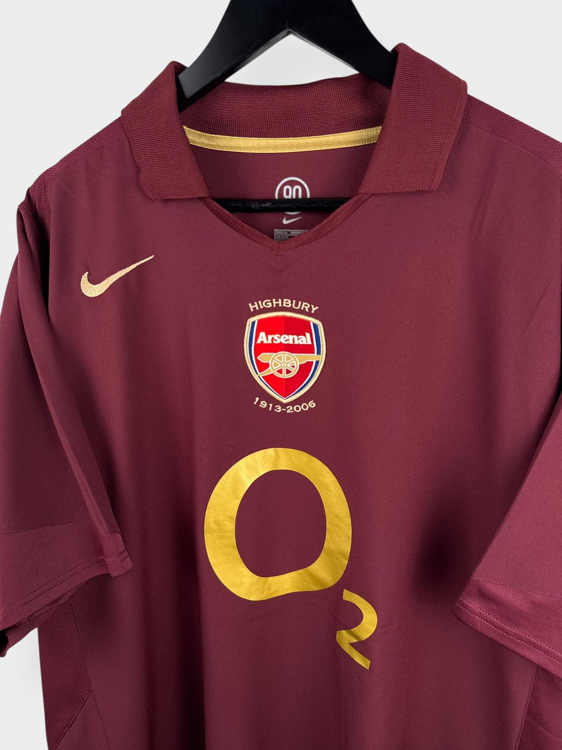 2005-06 ARSENAL HIGHBURY HOME SHIRT HENRY #14 XL - 195578