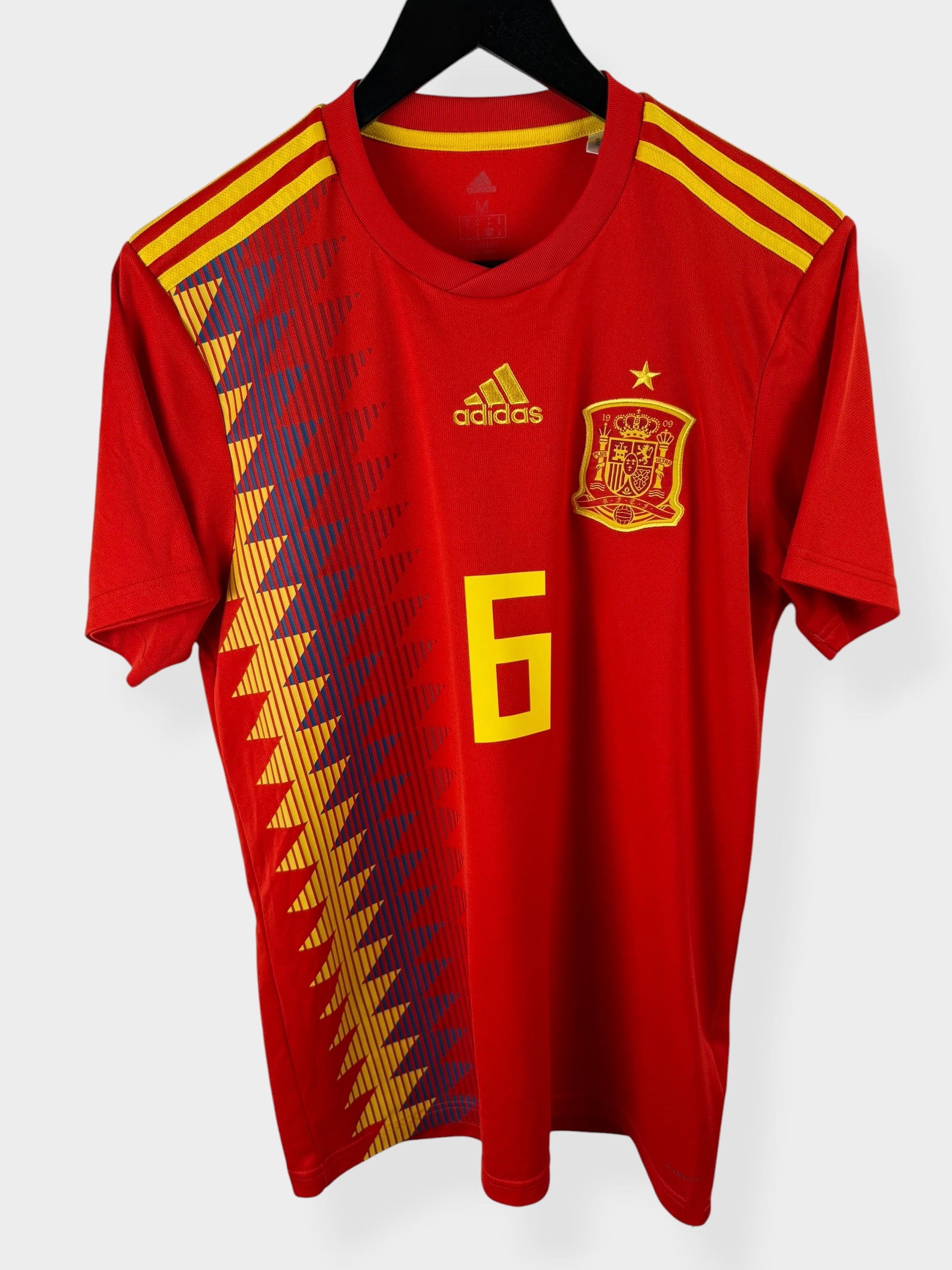 2018-19 SPAIN HOME SHIRT INIESTA #6 M