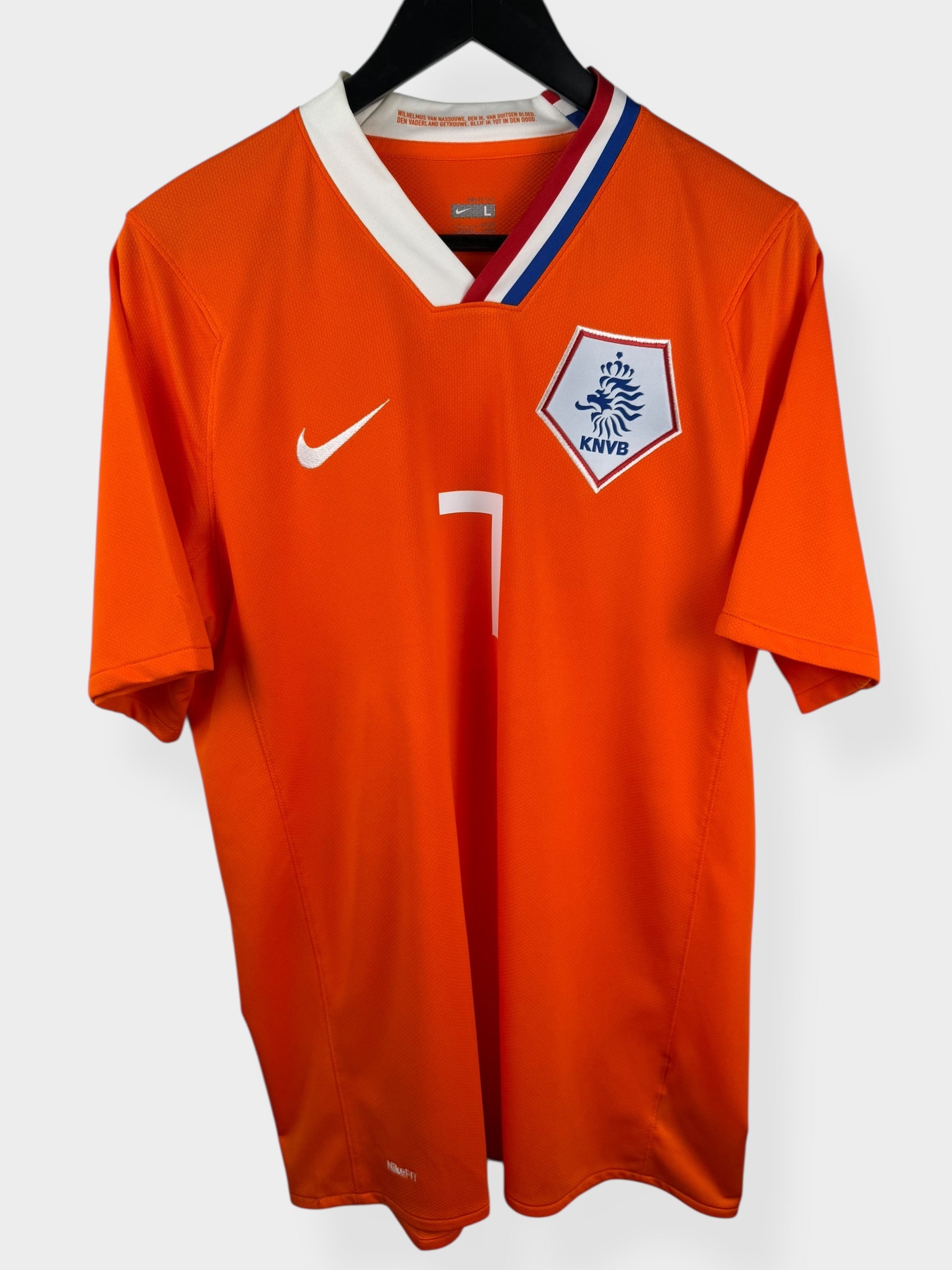 2008-10 NETHERLANDS HOME SHIRT V. PERSIE #7 L