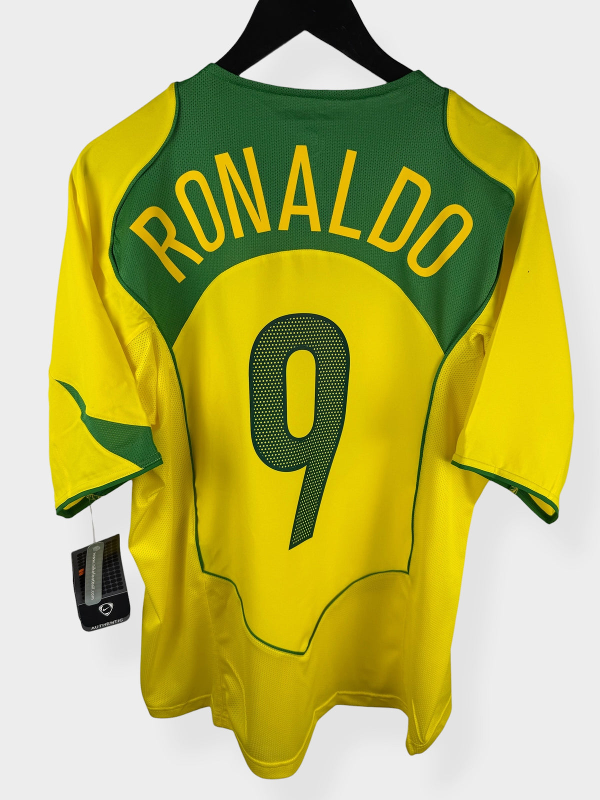 2004-06 BRAZIL HOME SHIRT RONALDO #9 L - Authentic Football Club
