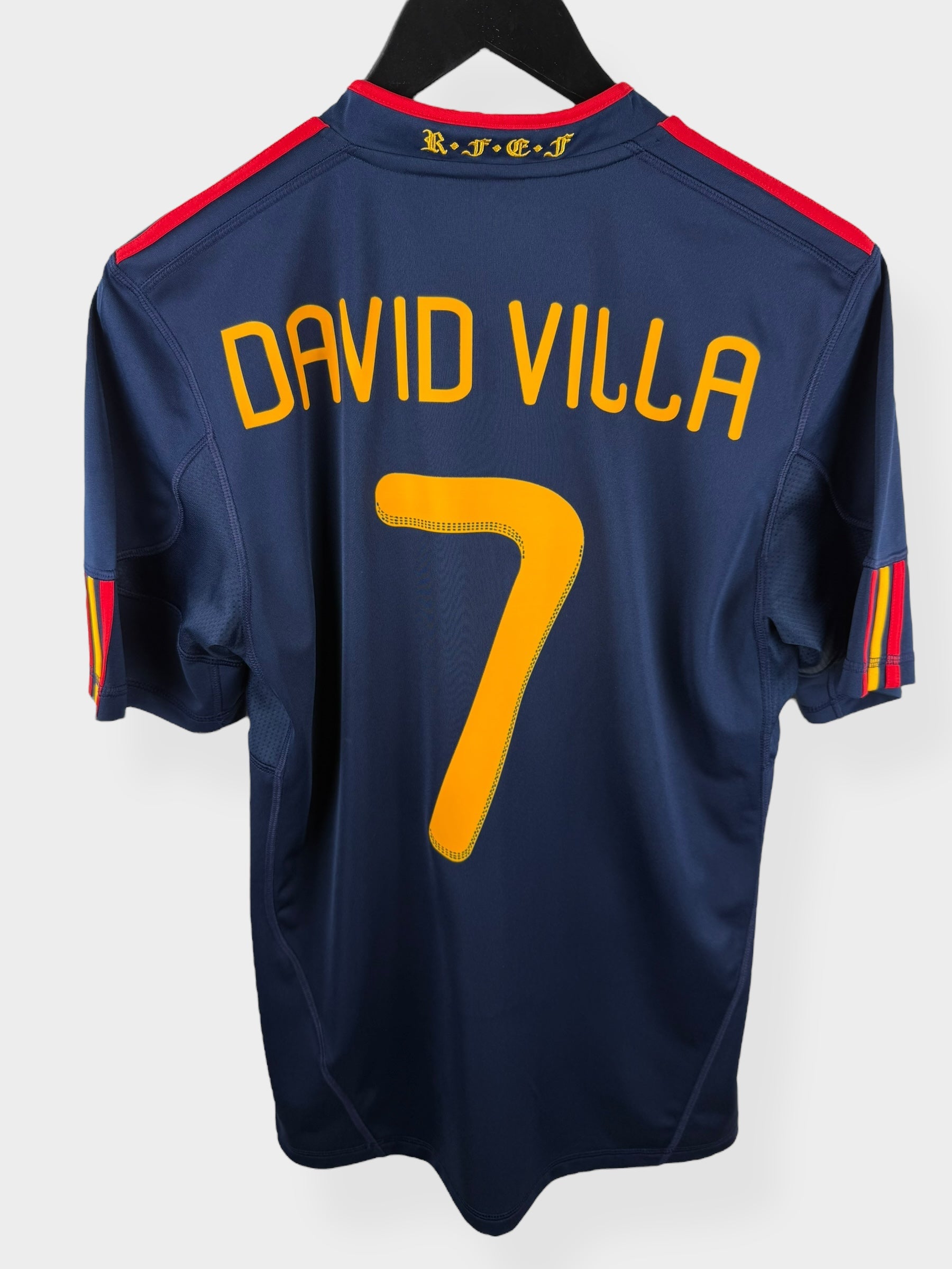 2010-11 SPAIN AWAY SHIRT DAVID VILLA #7 S - Authentic Football Club