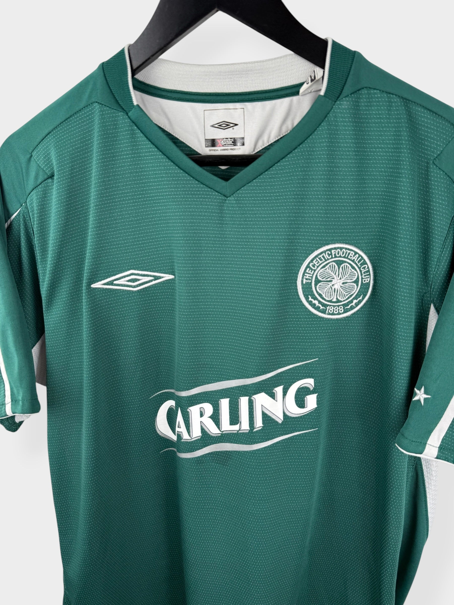 2004-05 CELTIC AUSWÄRTSTRIKOT LARSSON #7 L