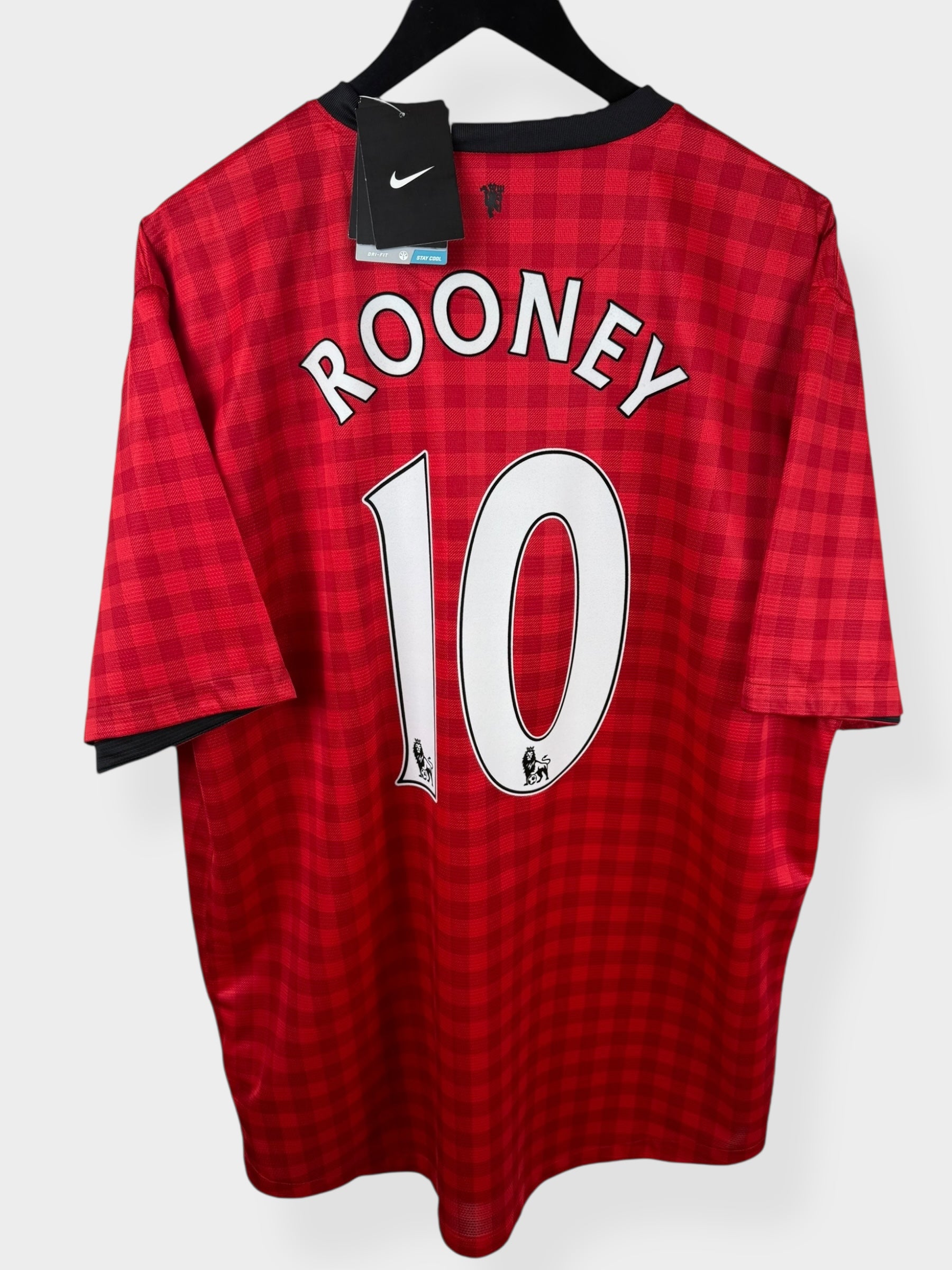 2012-13 MANCHESTER UNITED HOME SHIRT ROONEY #10 XXL - Authentic Football Club