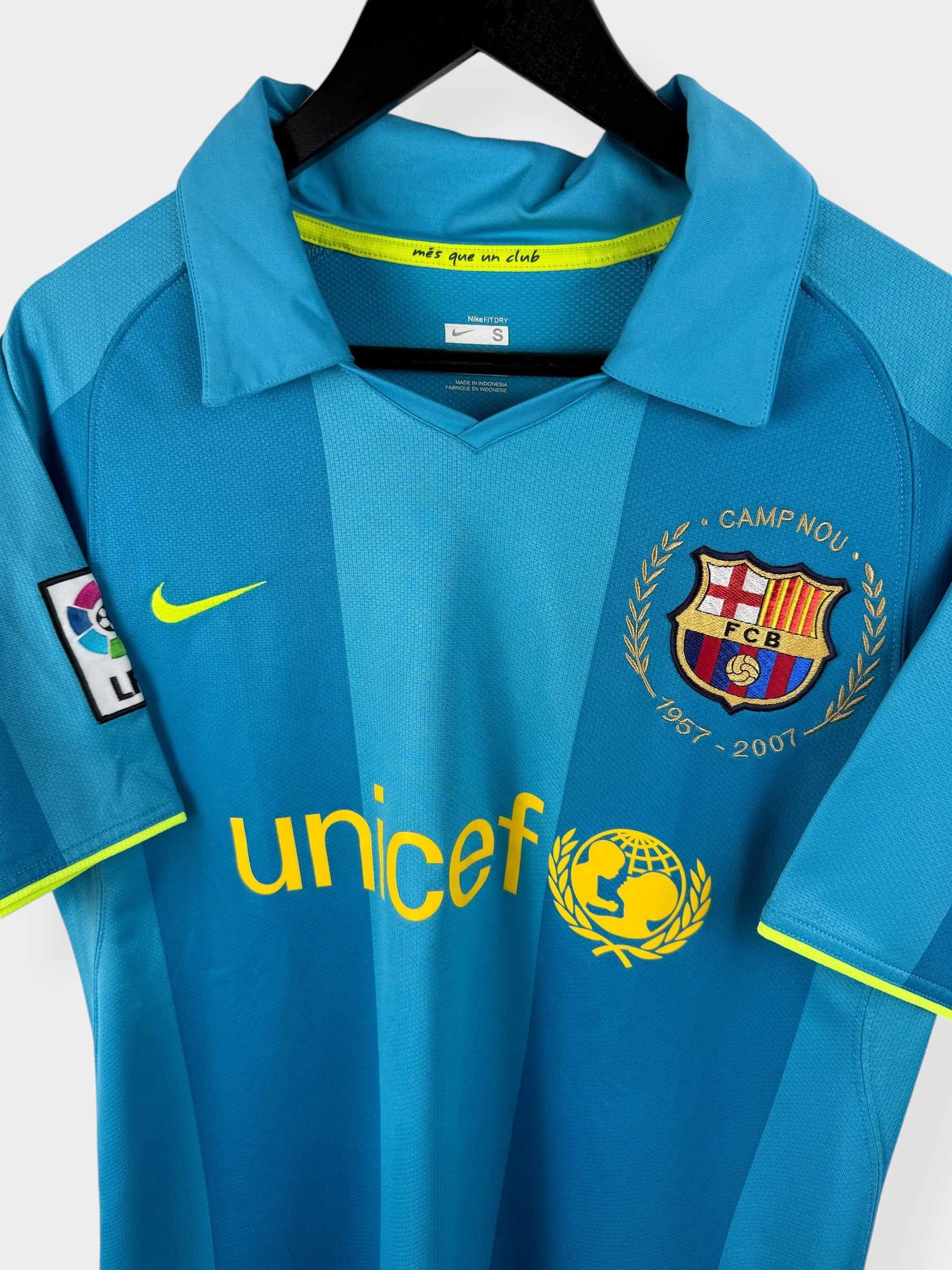 MAILLOT EXTÉRIEUR DE BARCELONE 2007-08 MESSI N°19 S