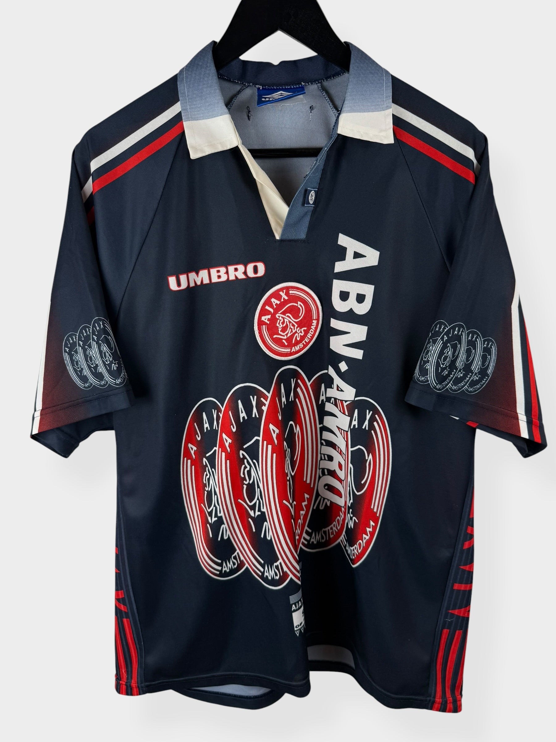 1997-98 AJAX AWAY SHIRT LAUDRUP #10 XXL