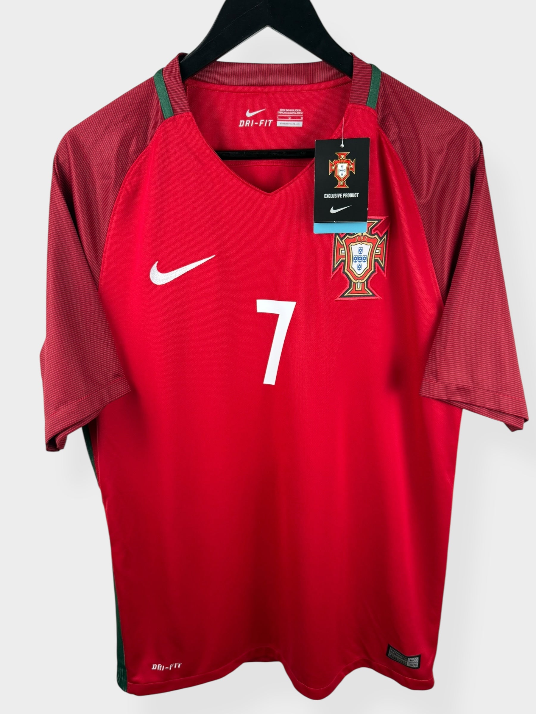 2016-17 PORTUGAL HOME SHIRT RONALDO #7 L - Authentic Football Club