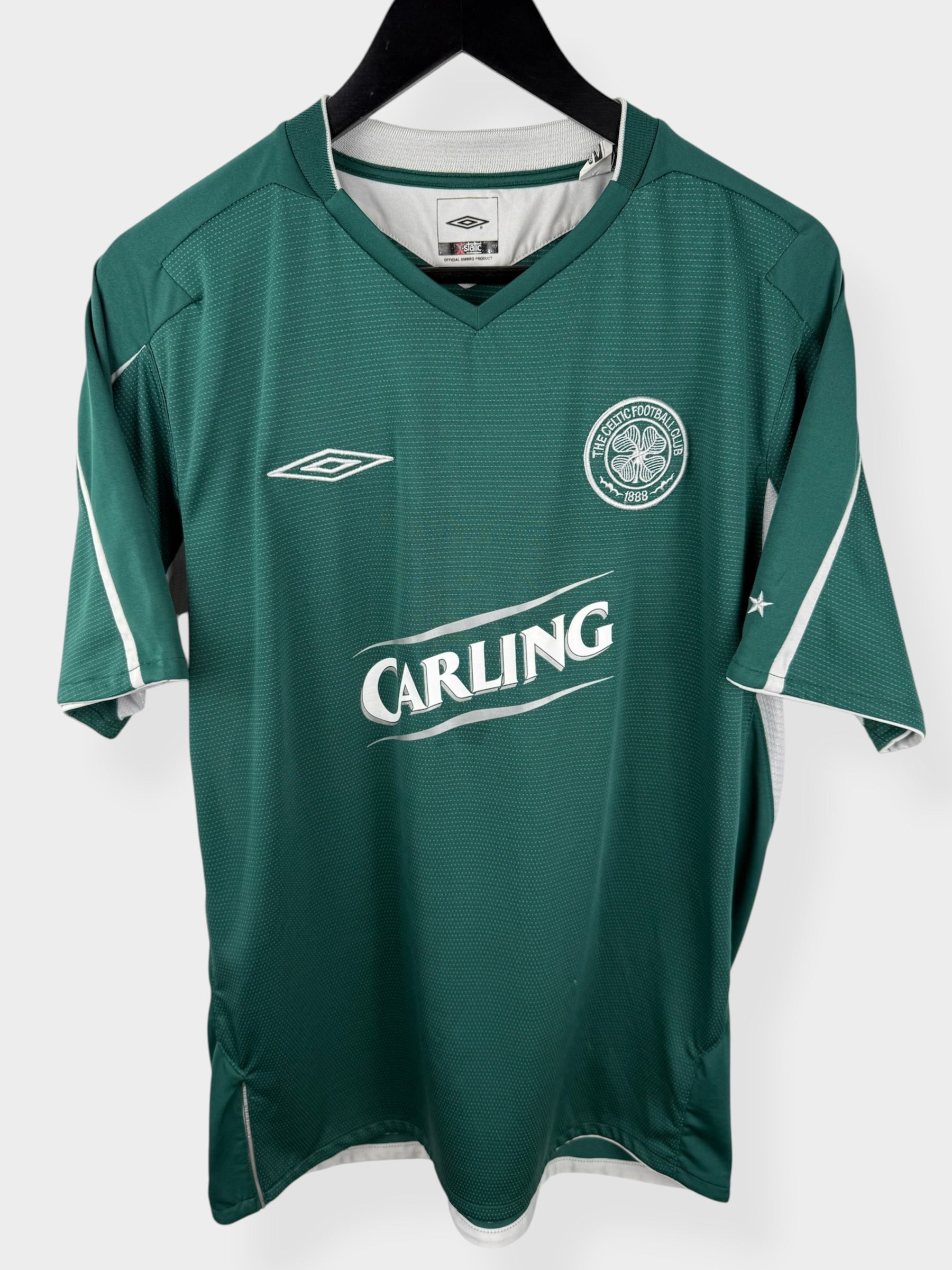 2004-05 CELTIC AUSWÄRTSTRIKOT LARSSON #7 L