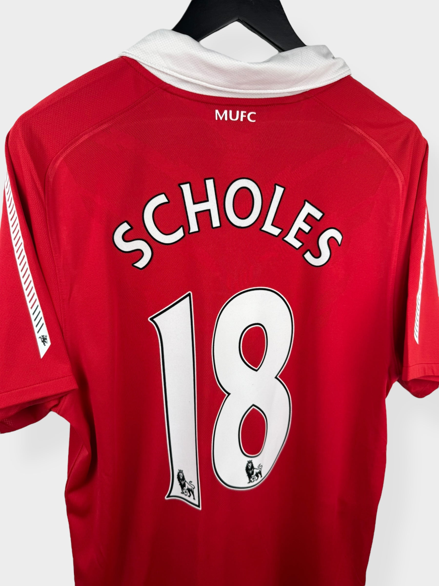 2010-11 MANCHESTER UNITED THUISSHIRT SCHOLES #18 L
