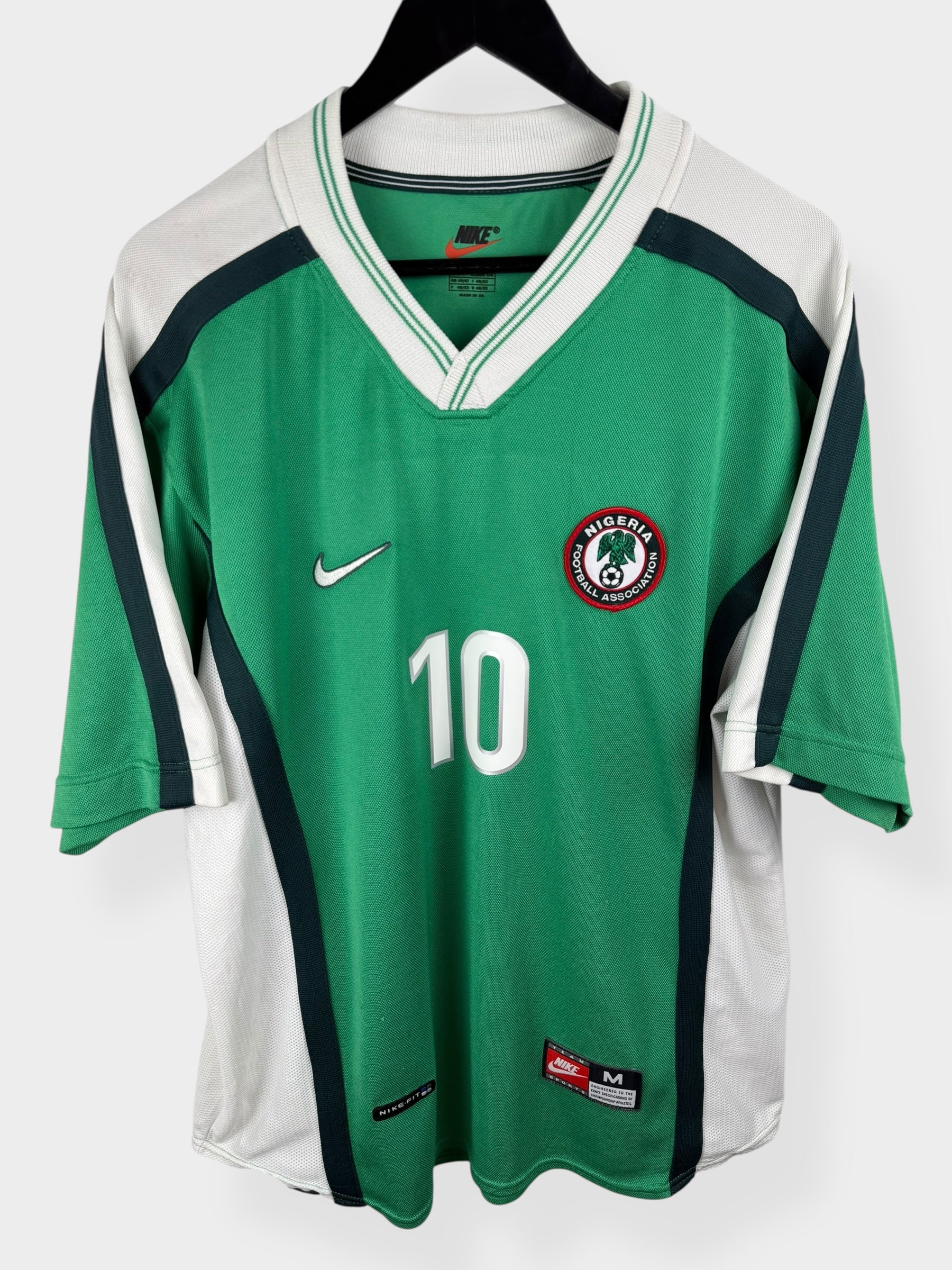 1998-00 NIGERIA HOME SHIRT OKOCHA #10 M