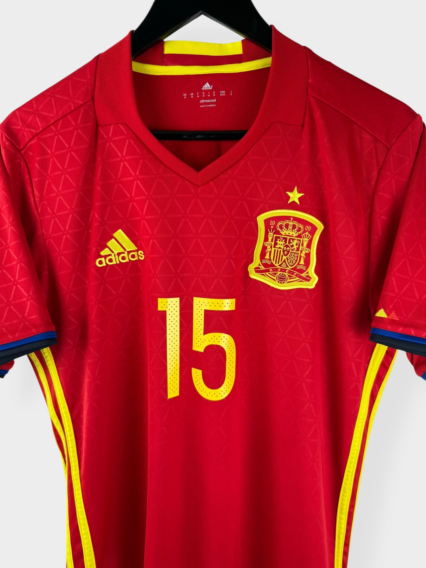 2016-17 SPANJE THUISSHIRT SERGIO RAMOS #15 M