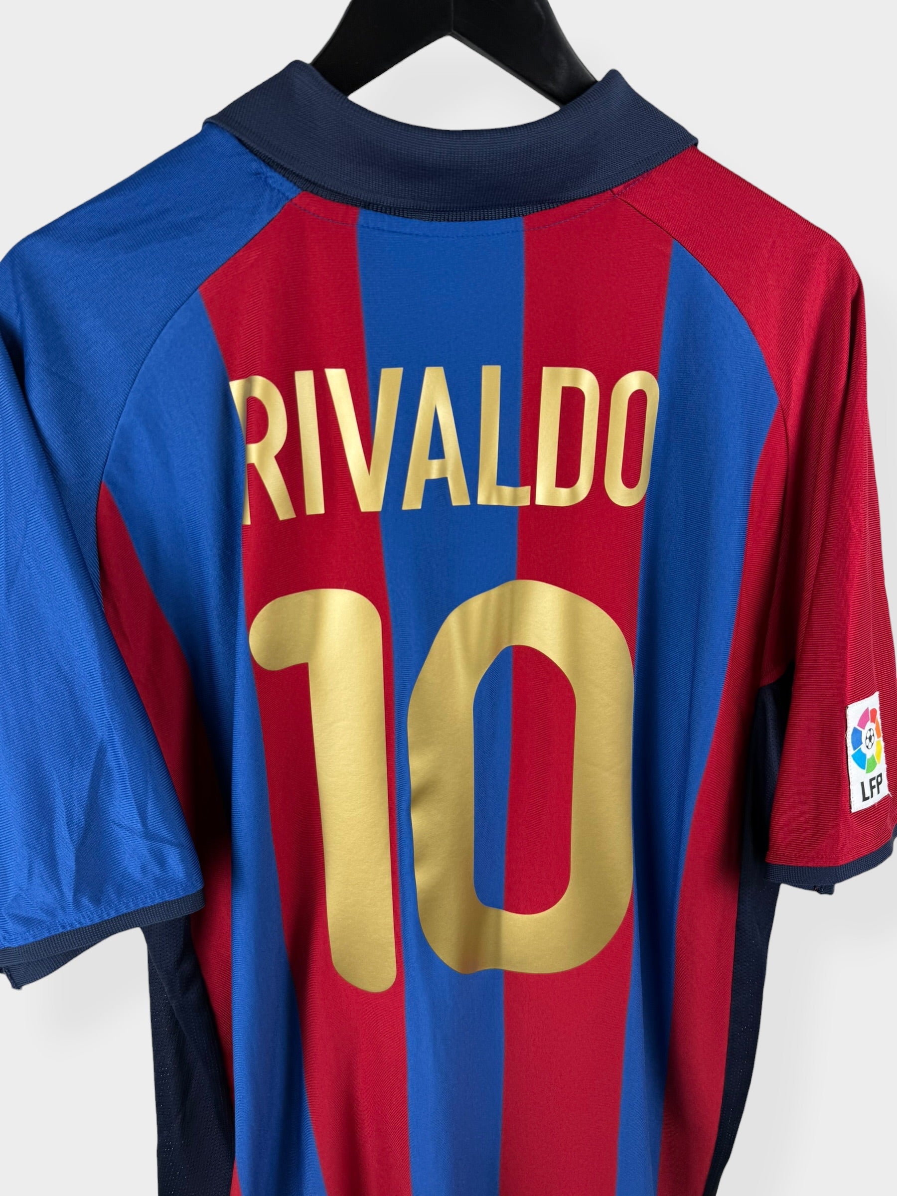 MAILLOT DOMICILE BARCELONE 2001-02 RIVALDO #10 XL