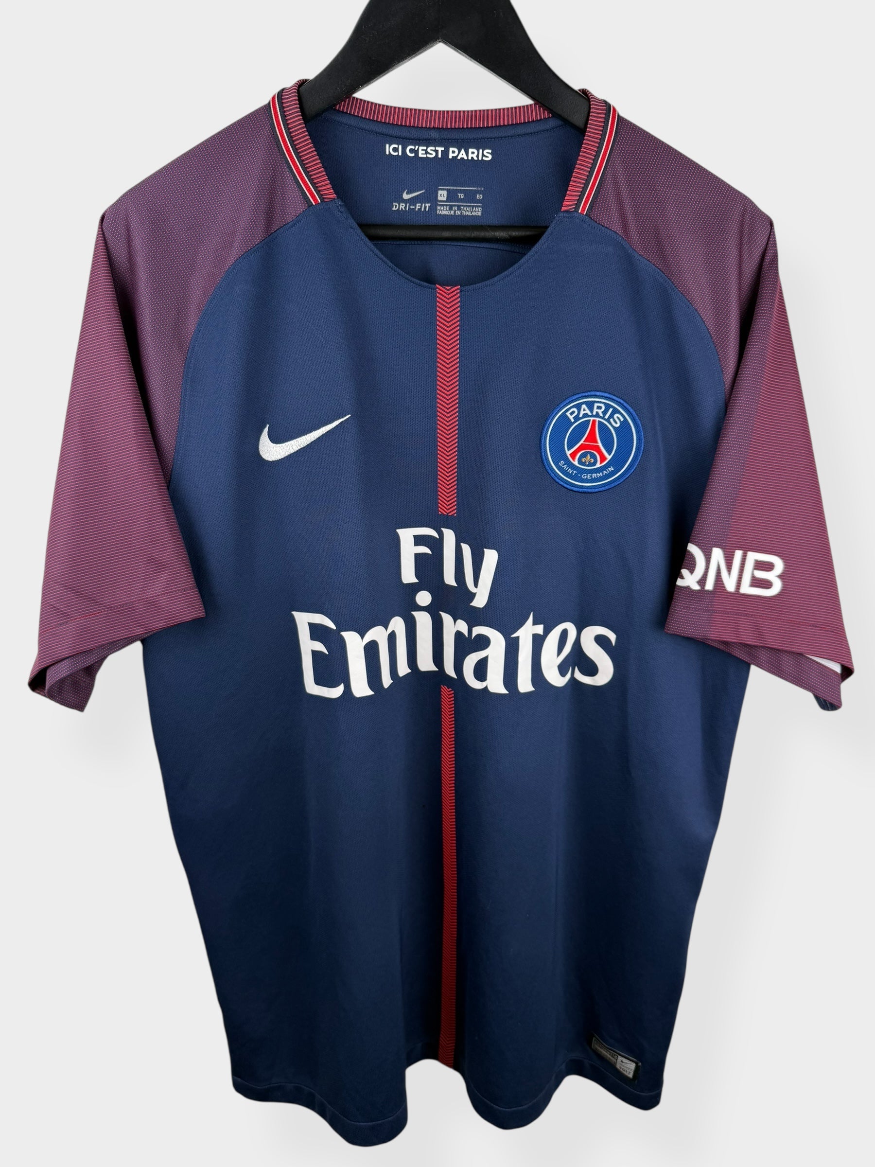 2017-18 PARIS-SAINT GERMAIN HOME SHIRT NEYMAR JR #10 XL - Authentic Football Club