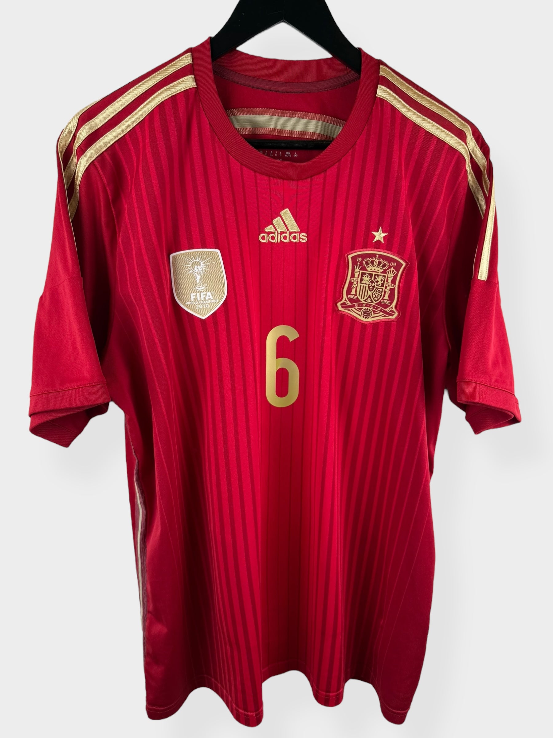 2014-15 SPANIEN HEIMTRIKOT INIESTA #6 XL