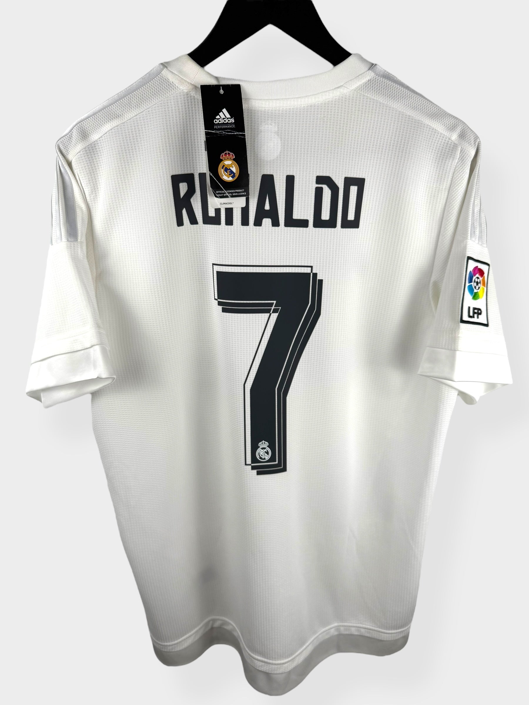 2015-16 REAL MADRID HOME SHIRT RONALDO #7 L - Authentic Football Club