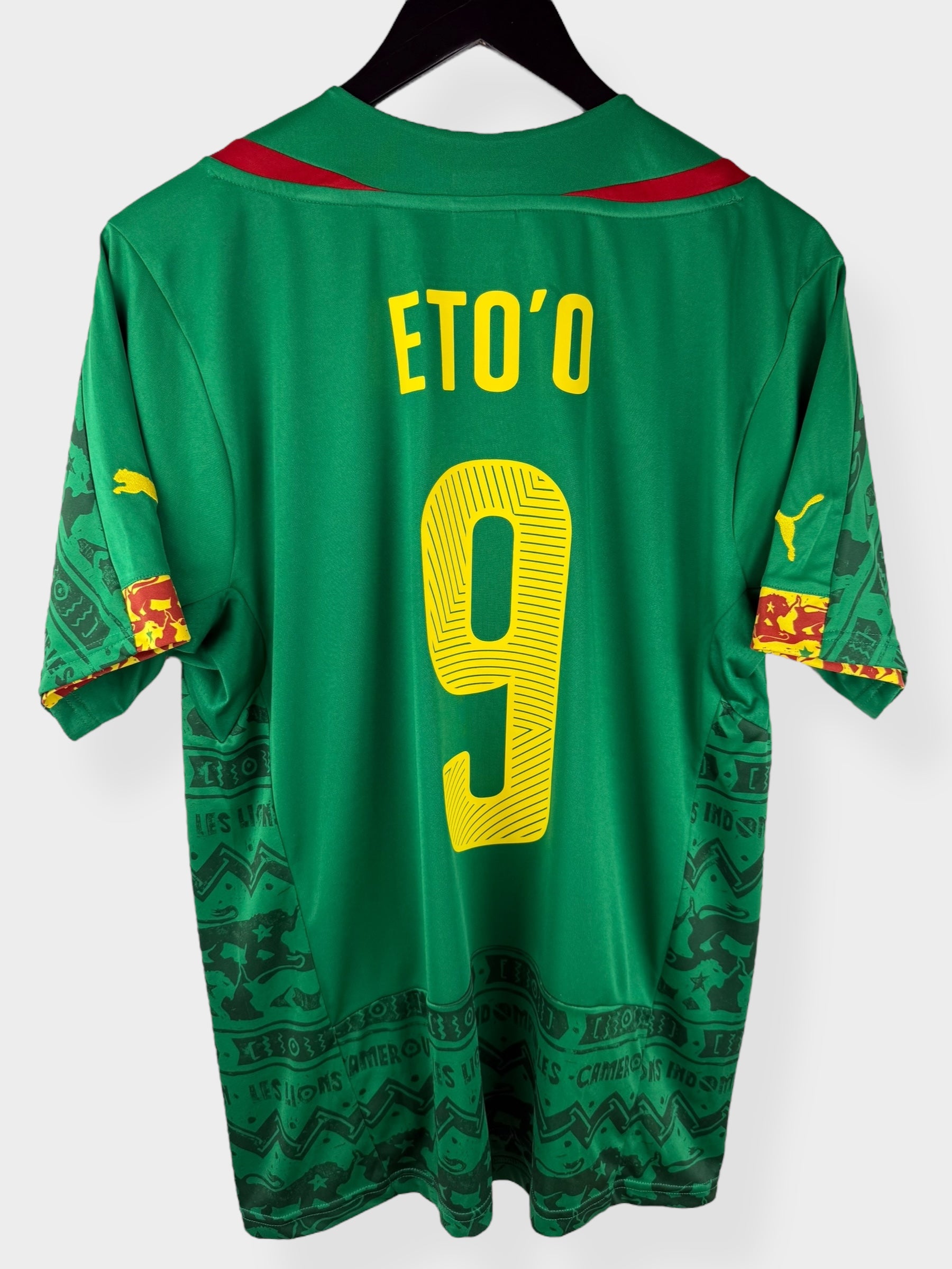2014-16 CAMEROON HOME SHIRT ETO'O #9 M