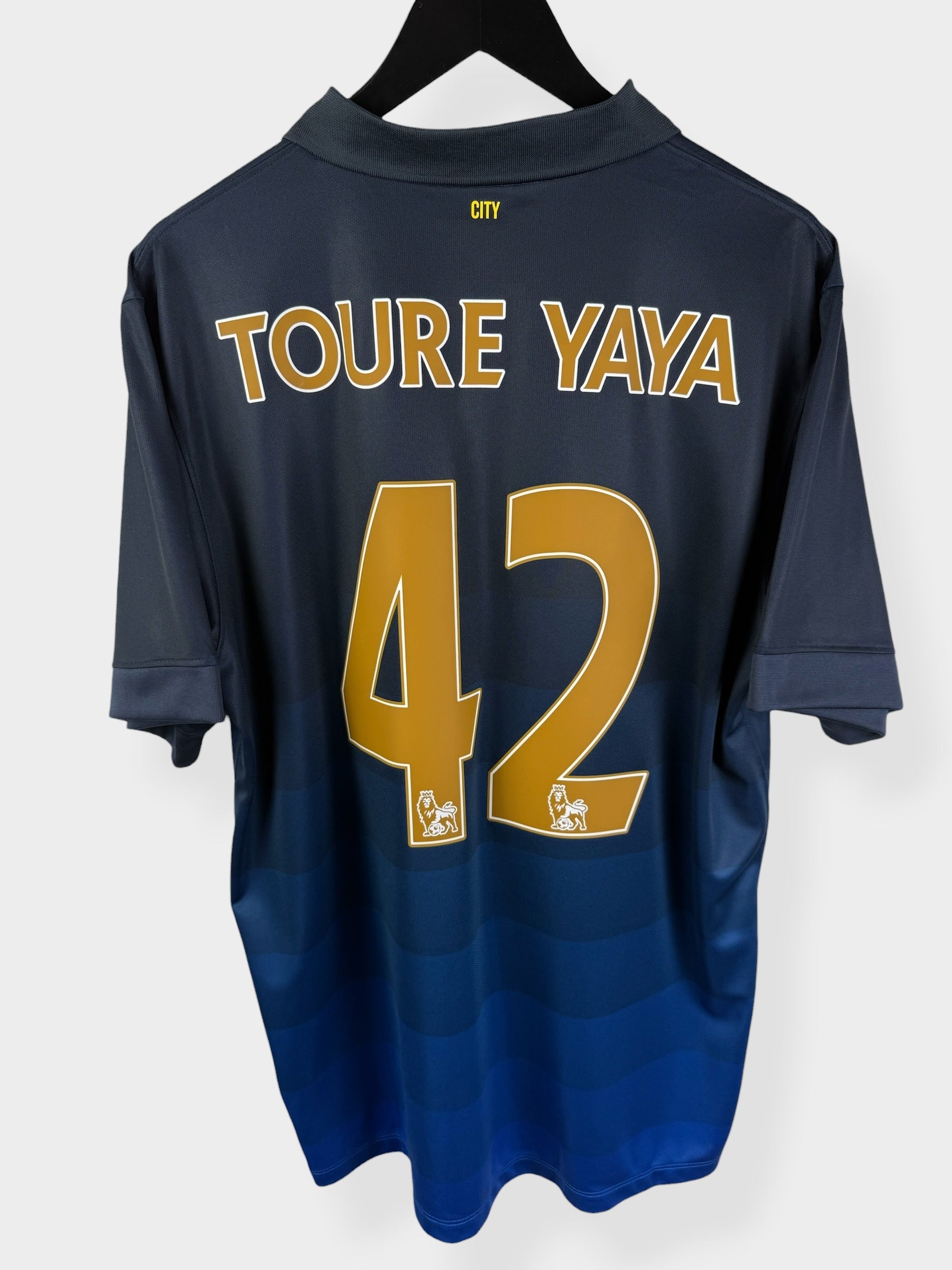 2014-15 MANCHESTER CITY AWAY SHIRT TOURE YAYA #42 XL