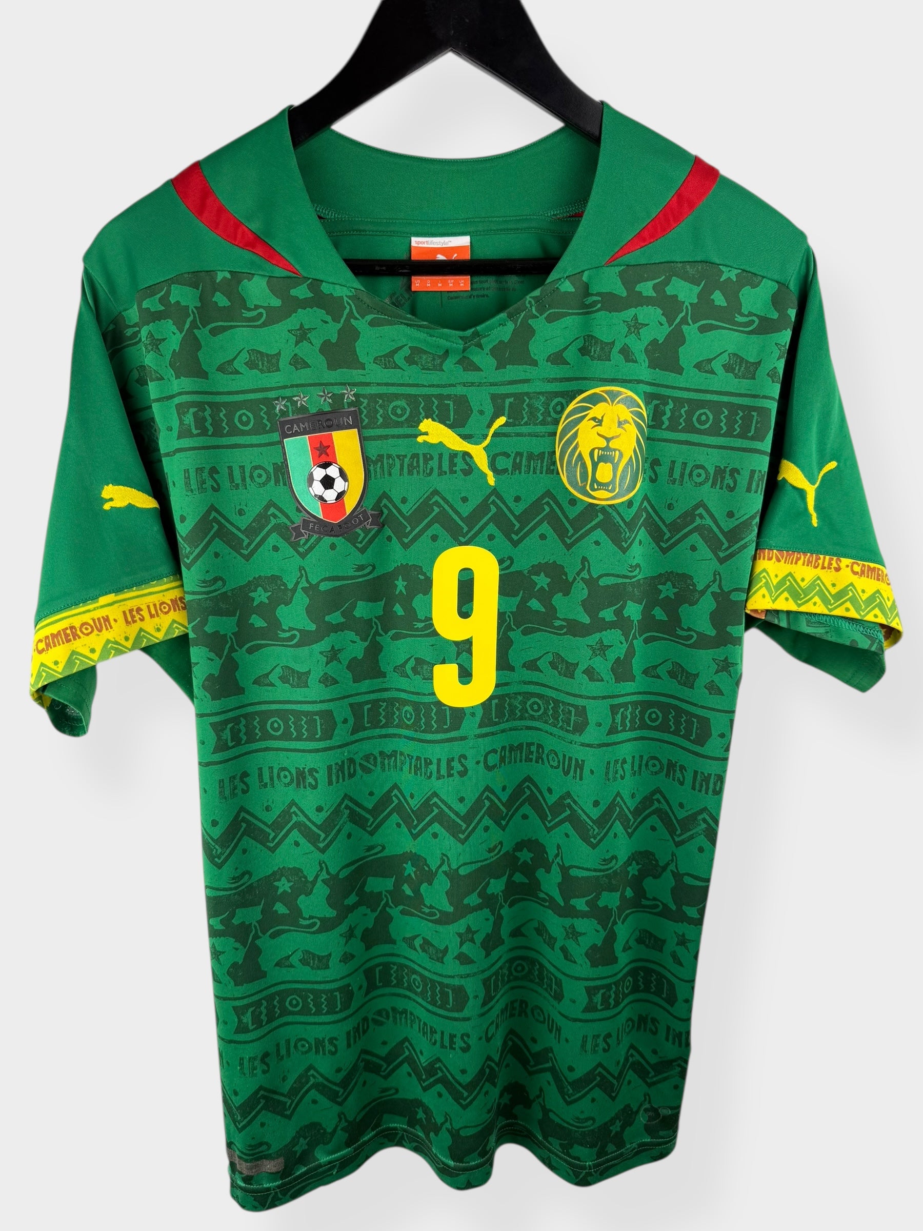 2014-16 CAMEROON HOME SHIRT ETO'O #9 M