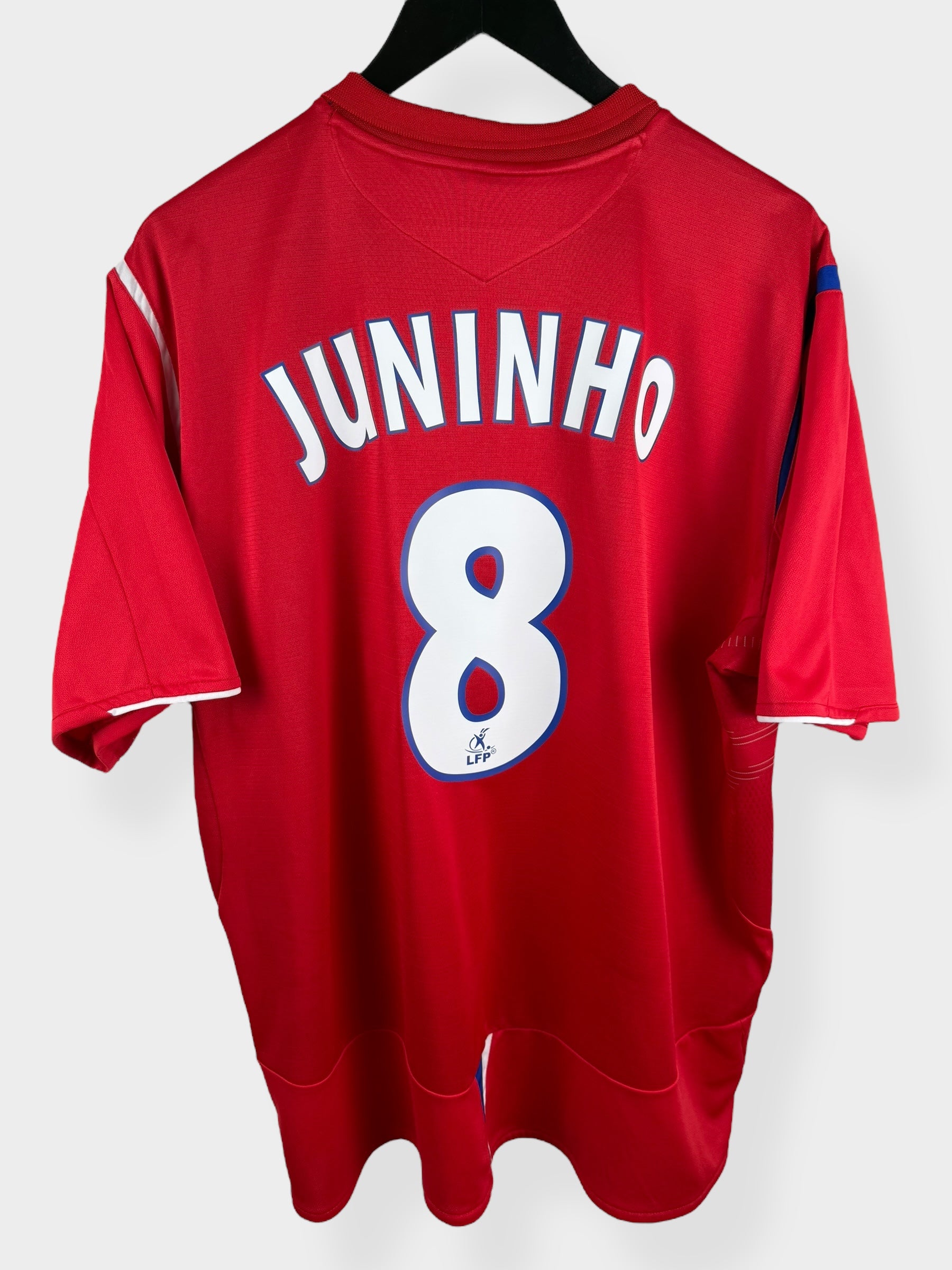 2005-06 OLYMPIQUE LYONNAIS AWAY SHIRT JUNINHO #8 XL - Authentic Football Club