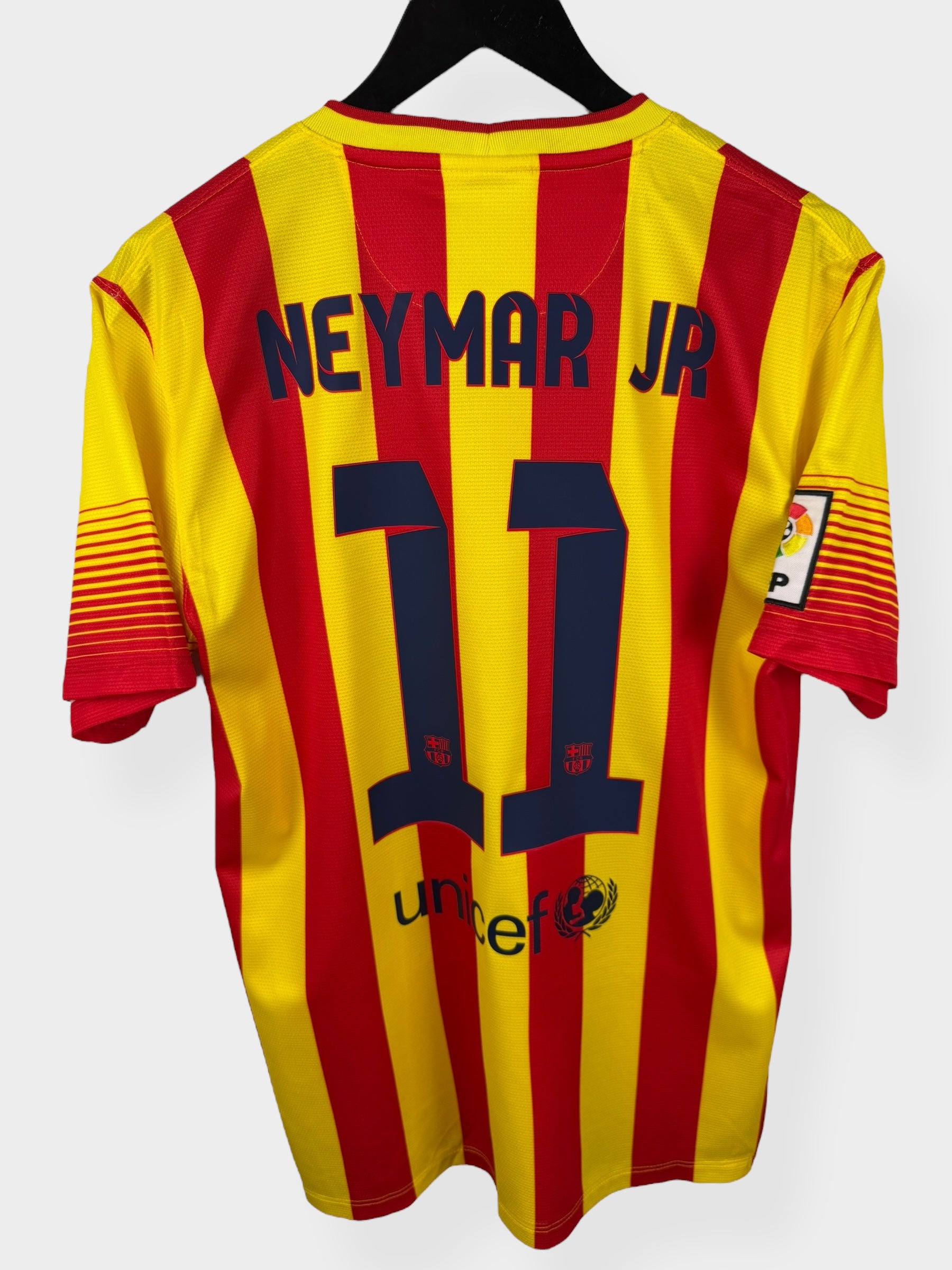 2013-14 BARCELONA AWAY SHIRT NEYMAR JR #11 M - Authentic Football Club