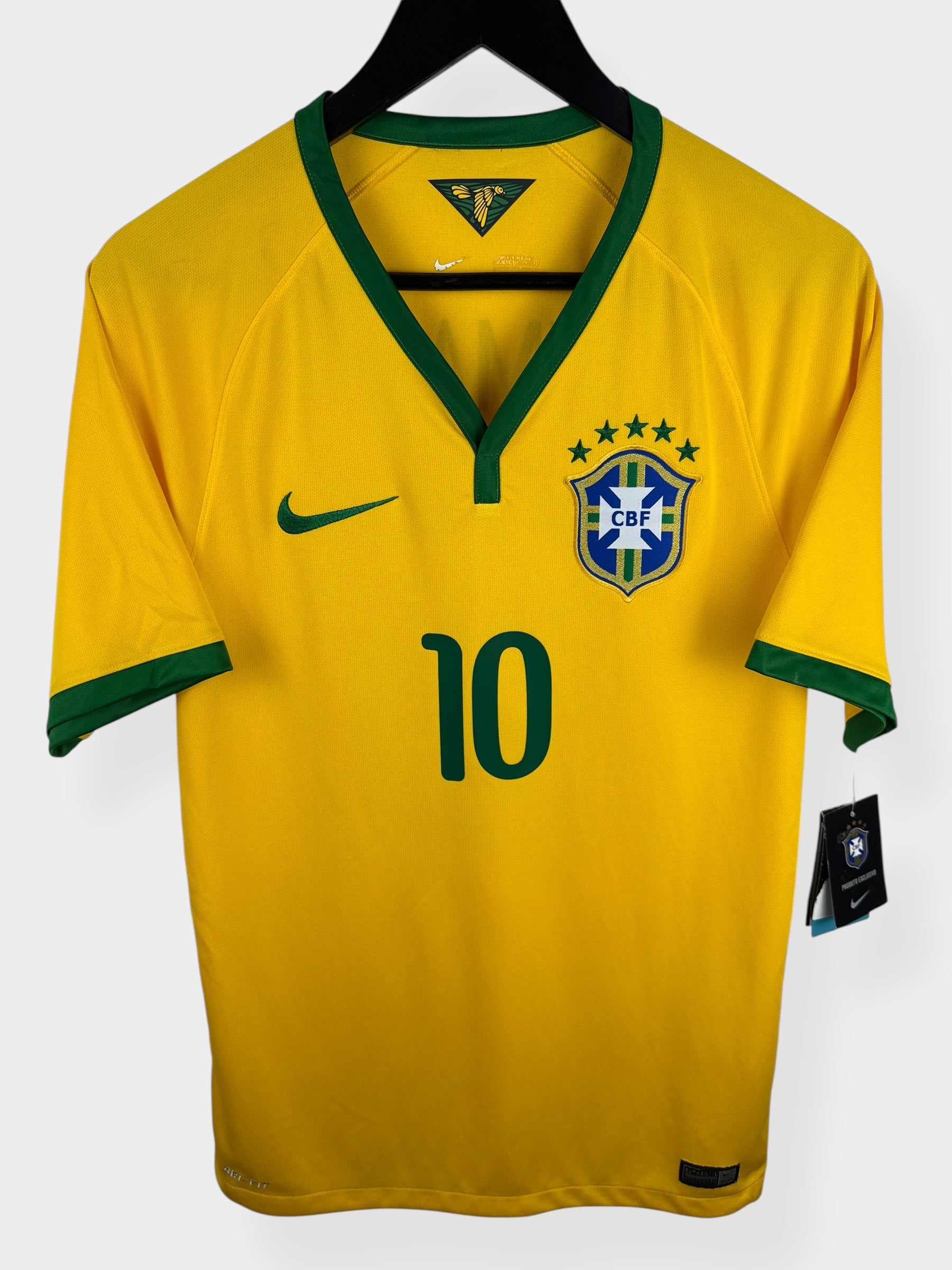 2014-15 BRAZIL HOME SHIRT NEYMAR JR #10 S