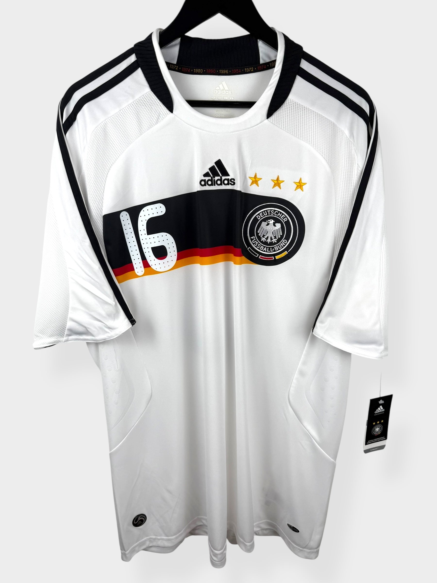 2008-09 GERMANY HOME SHIRT LAHM #16 XL - Authentic Football Club