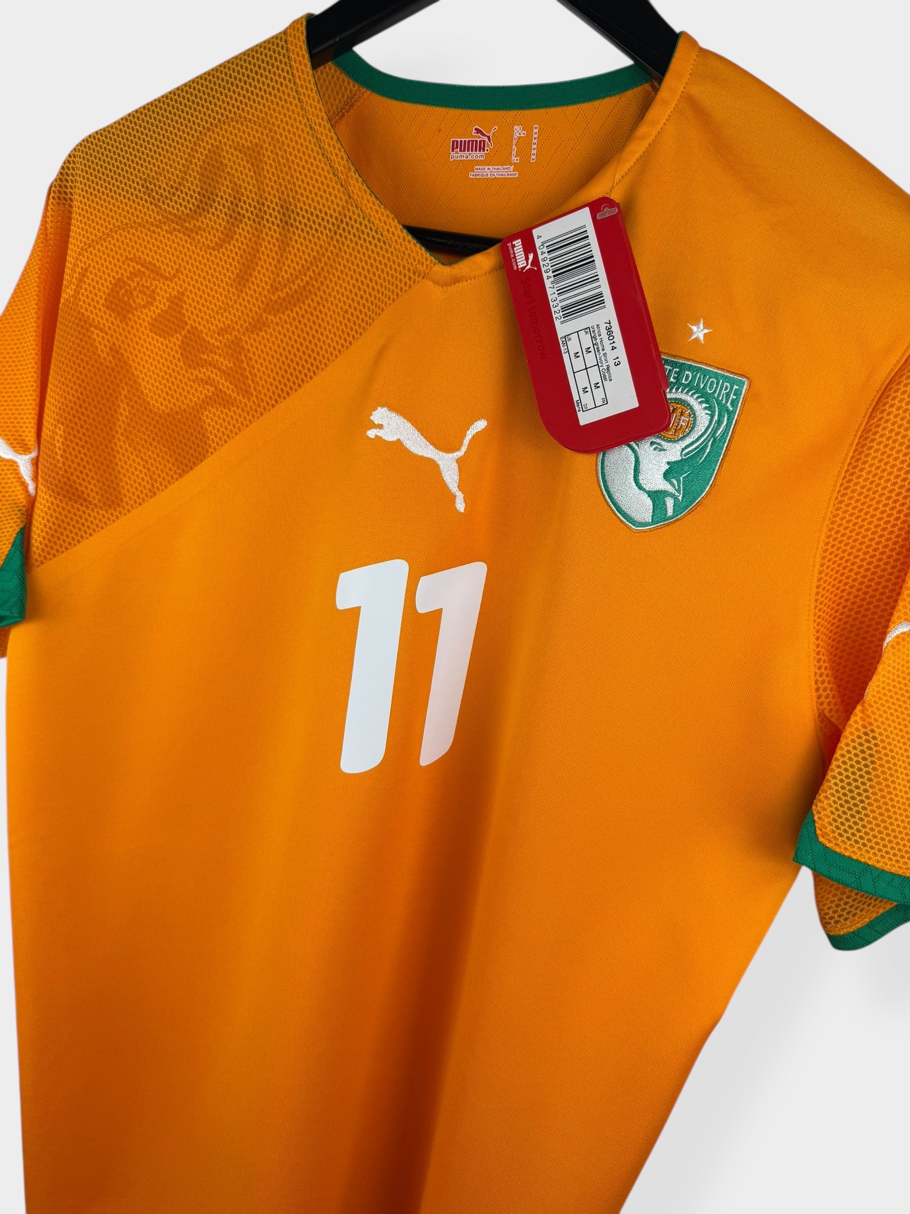 2010-11 IVORY COAST HOME SHIRT DROGBA #11 M