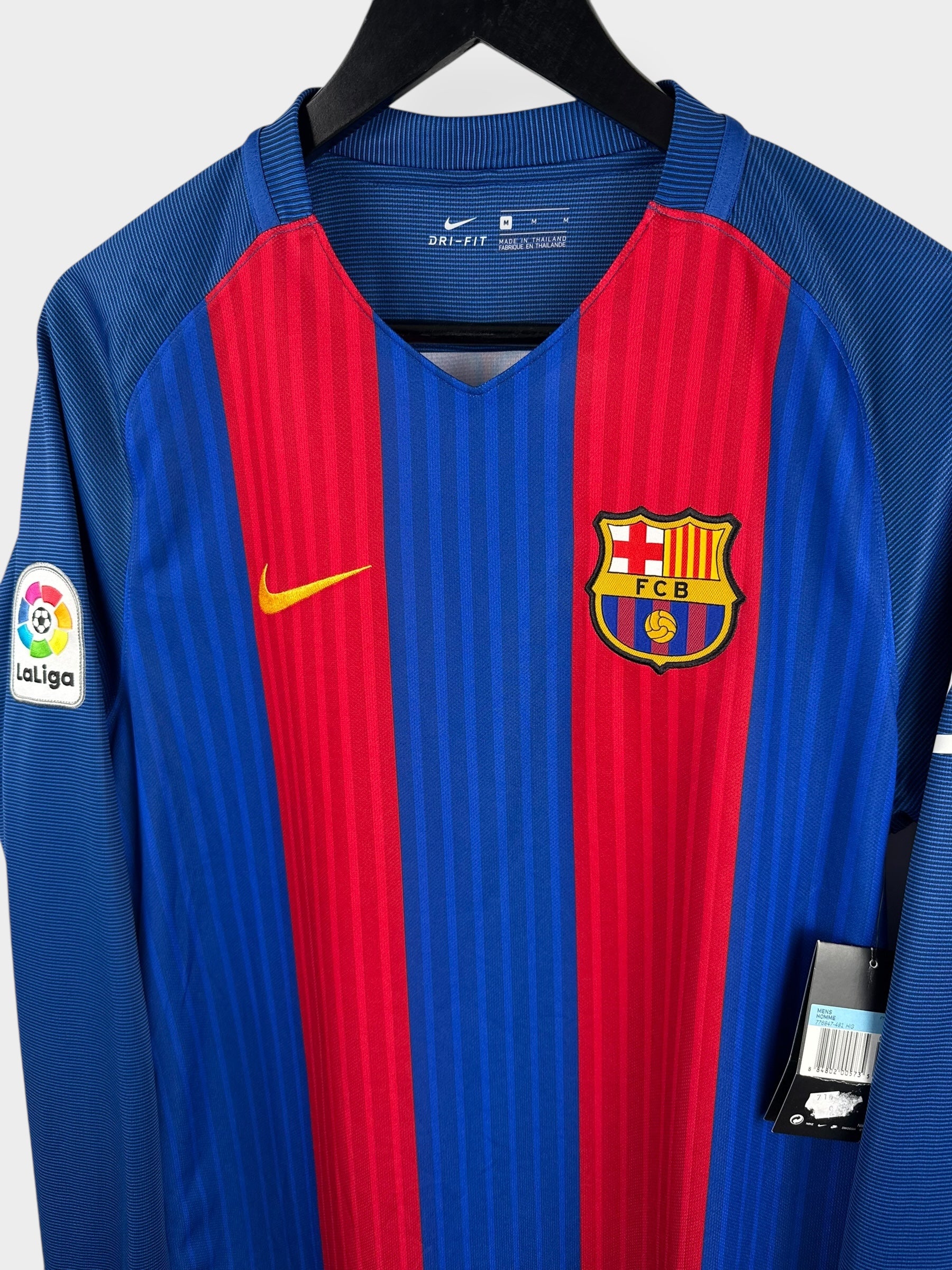 2016-17 BARCELONA HOME SHIRT LS MESSI #10 M