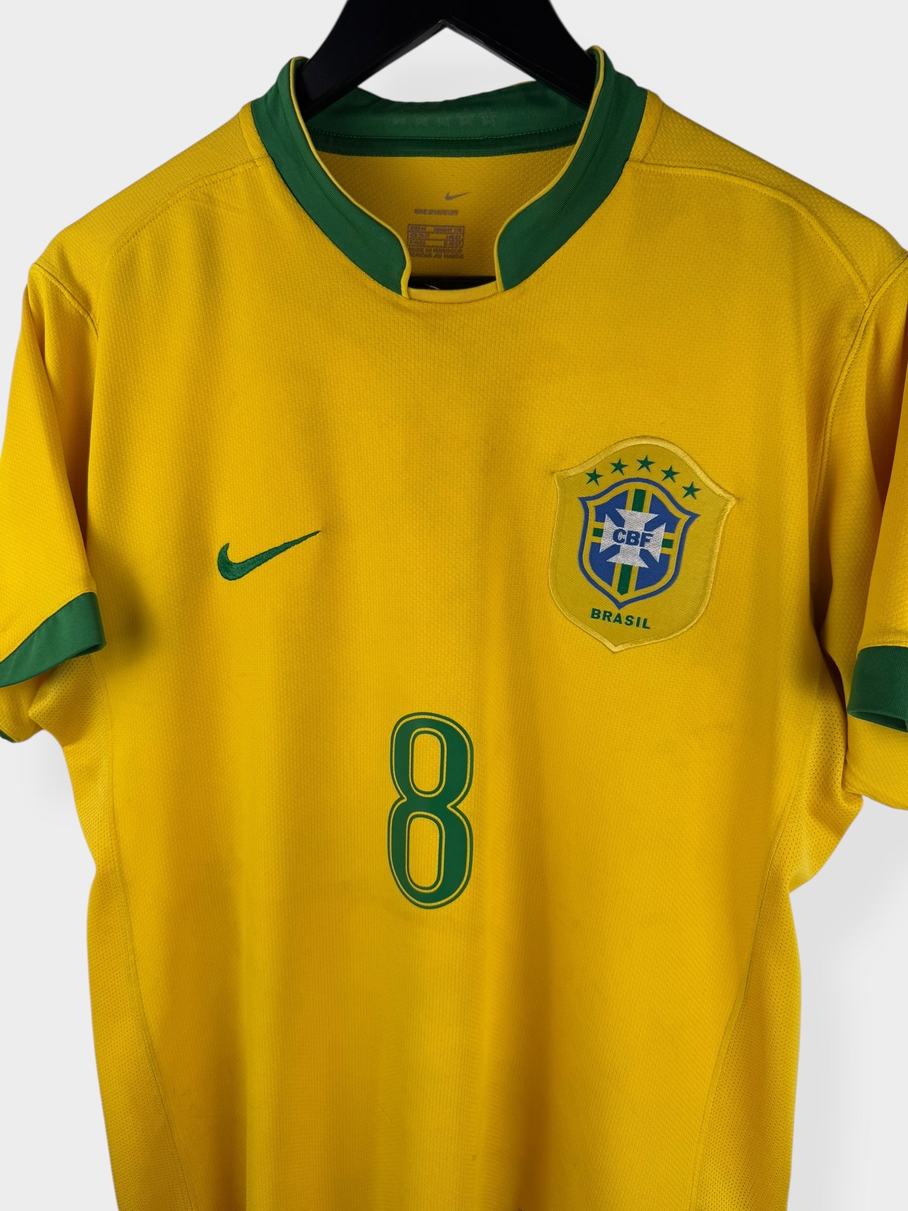 2006-08 BRAZIL HOME SHIRT KAKA #8 M
