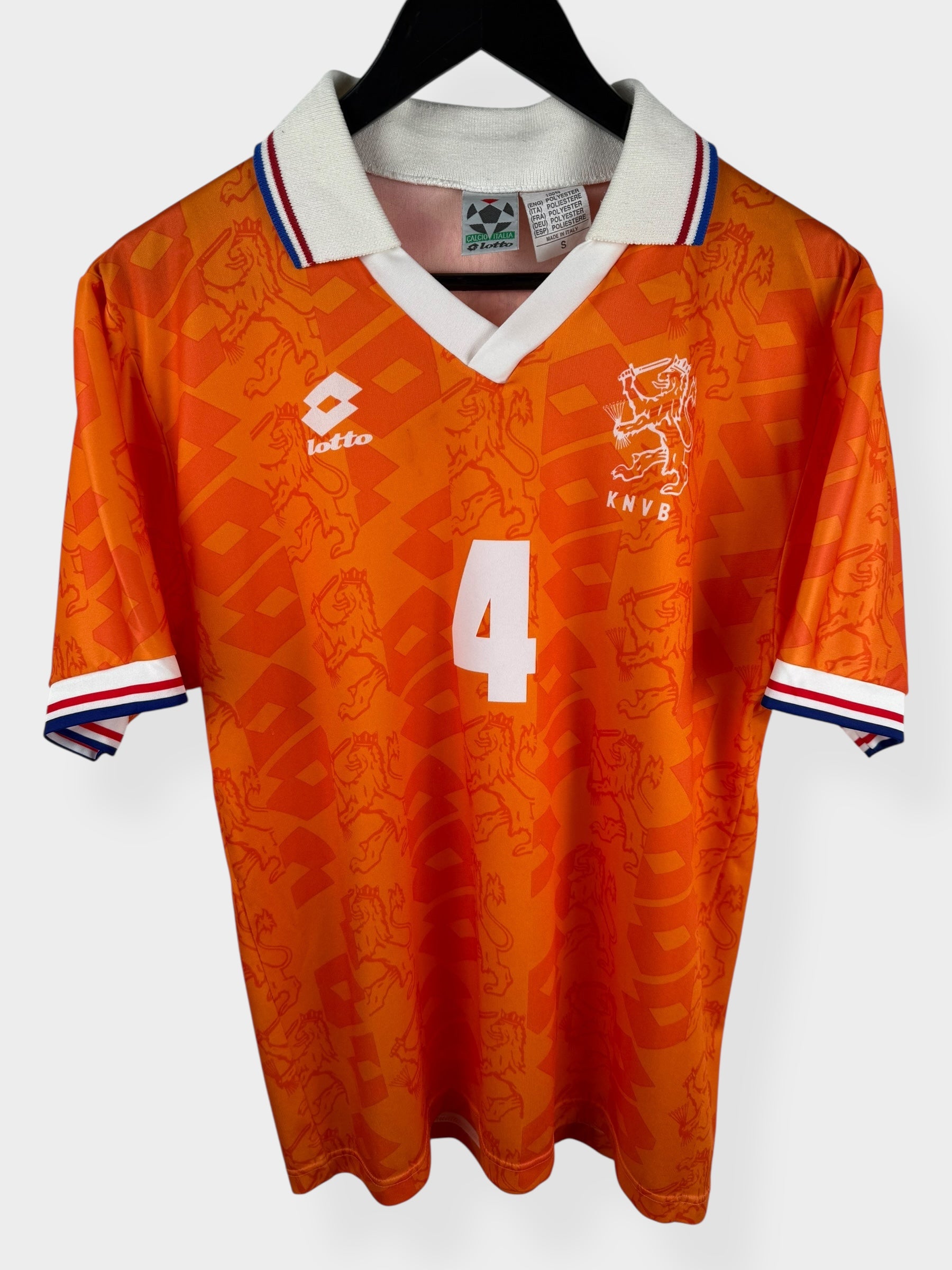 1994-95 NETHERLANDS HOME SHIRT KOEMAN #4 S - Authentic Football Club