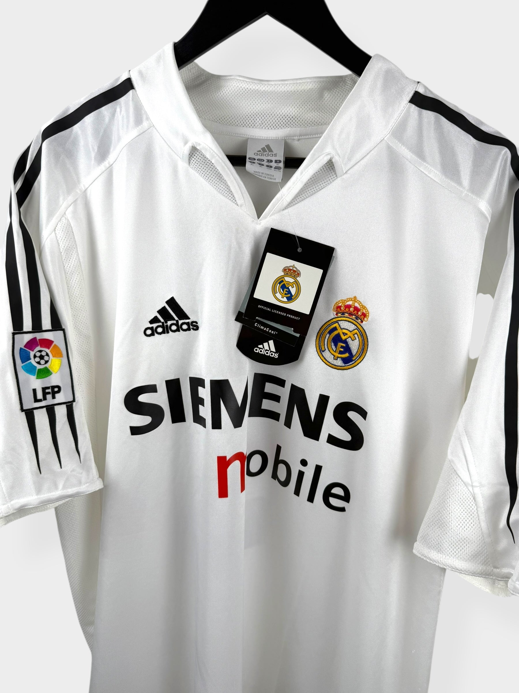 2004-05 REAL MADRID HOME SHIRT ZIDANE #5 XL - Authentic Football Club