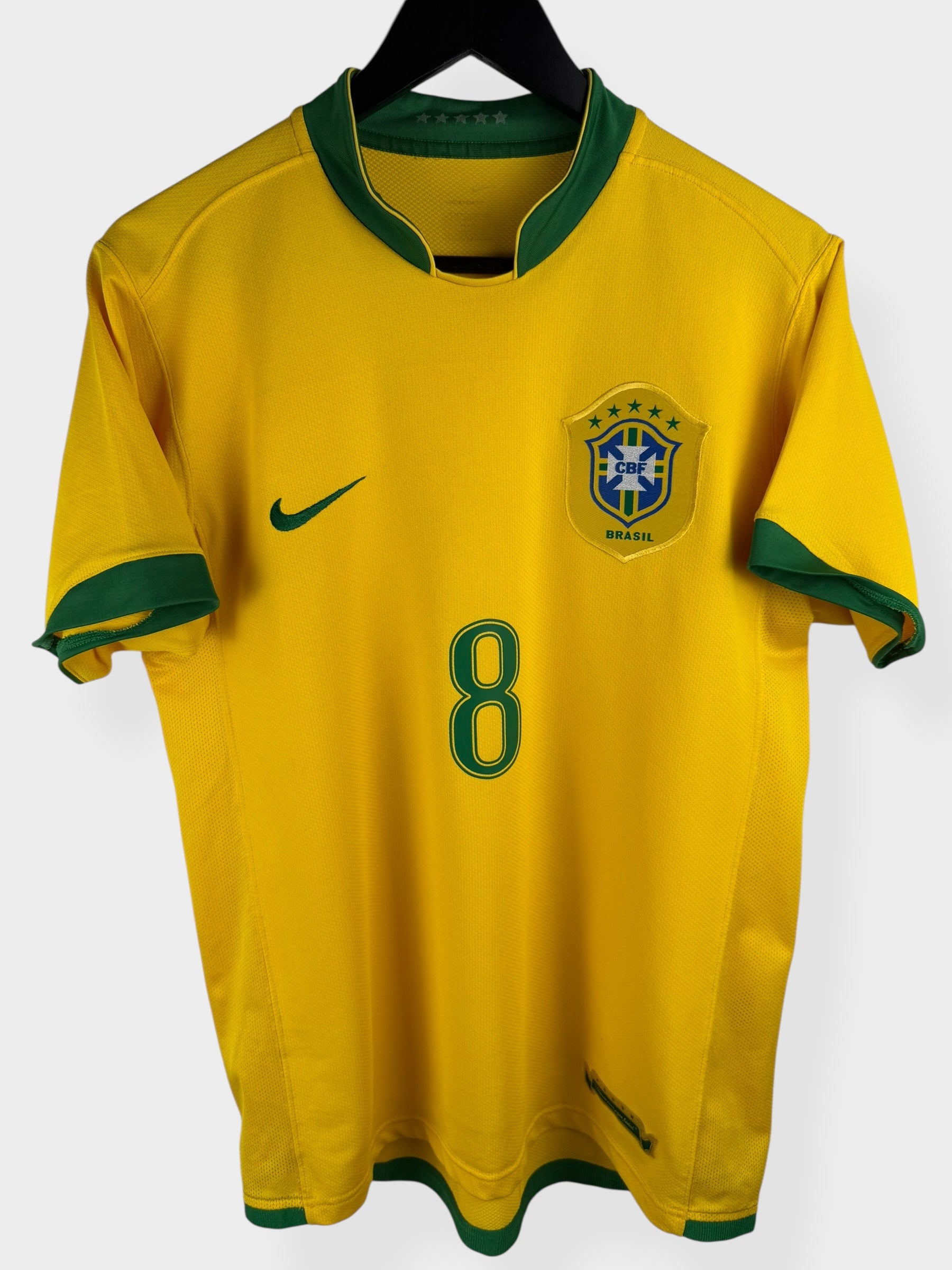 2006-08 BRAZIL HOME SHIRT KAKA #8 M
