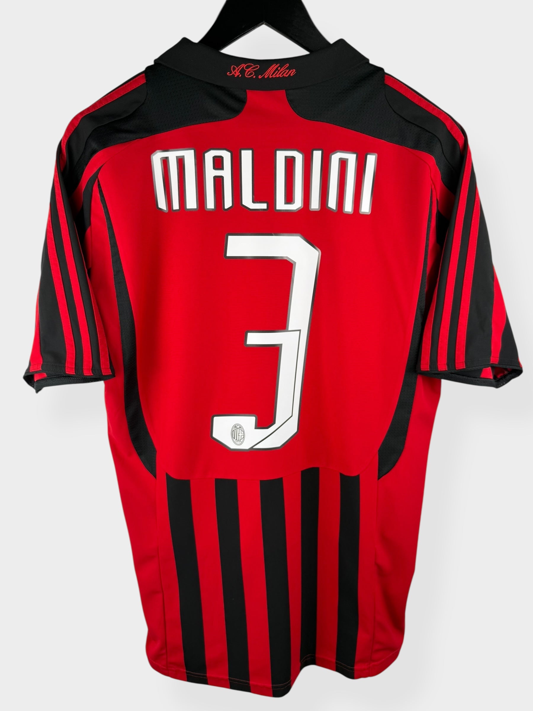 2007-08 AC MILAN HOME SHIRT MALDINI #3 M