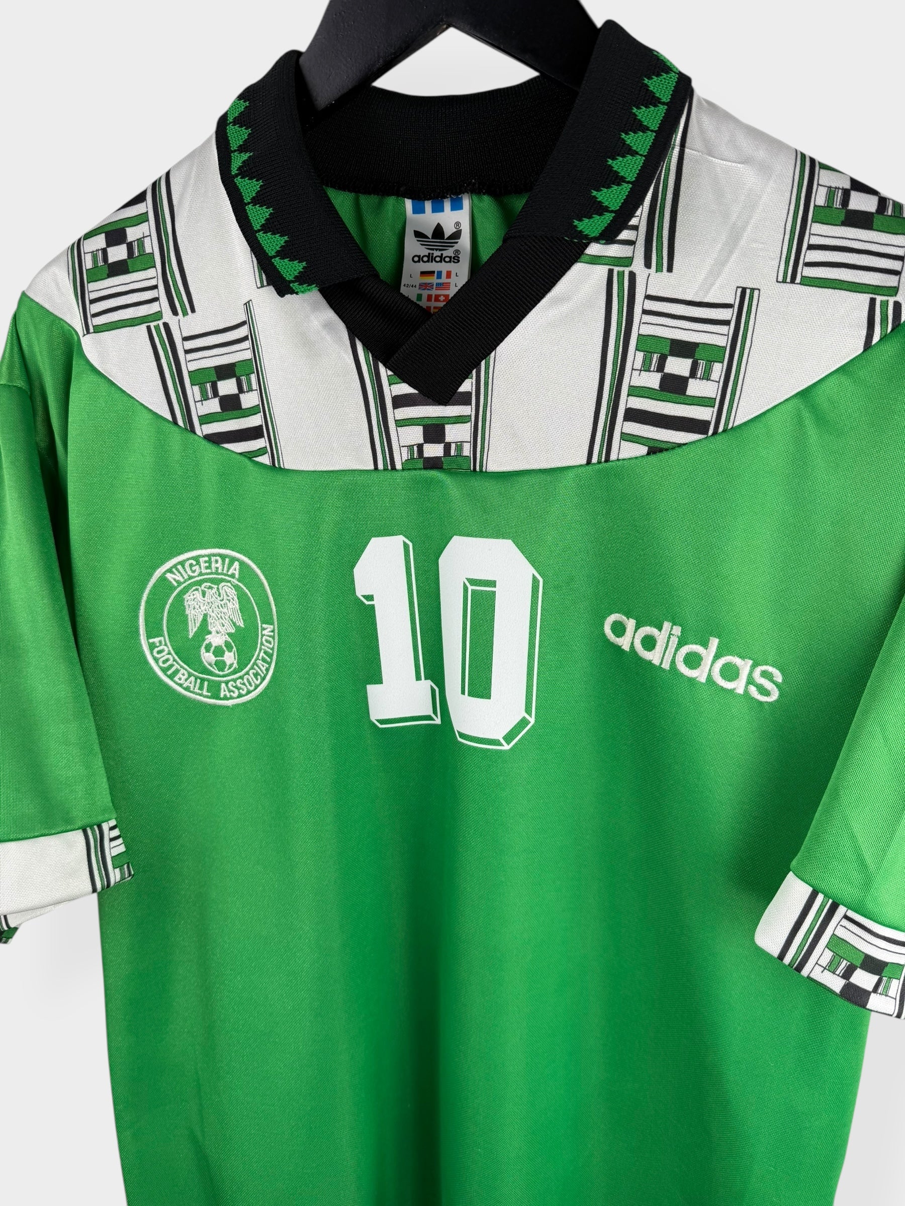1994-95 NIGERIA HOME SHIRT OKOCHA #10 L - Authentic Football Club