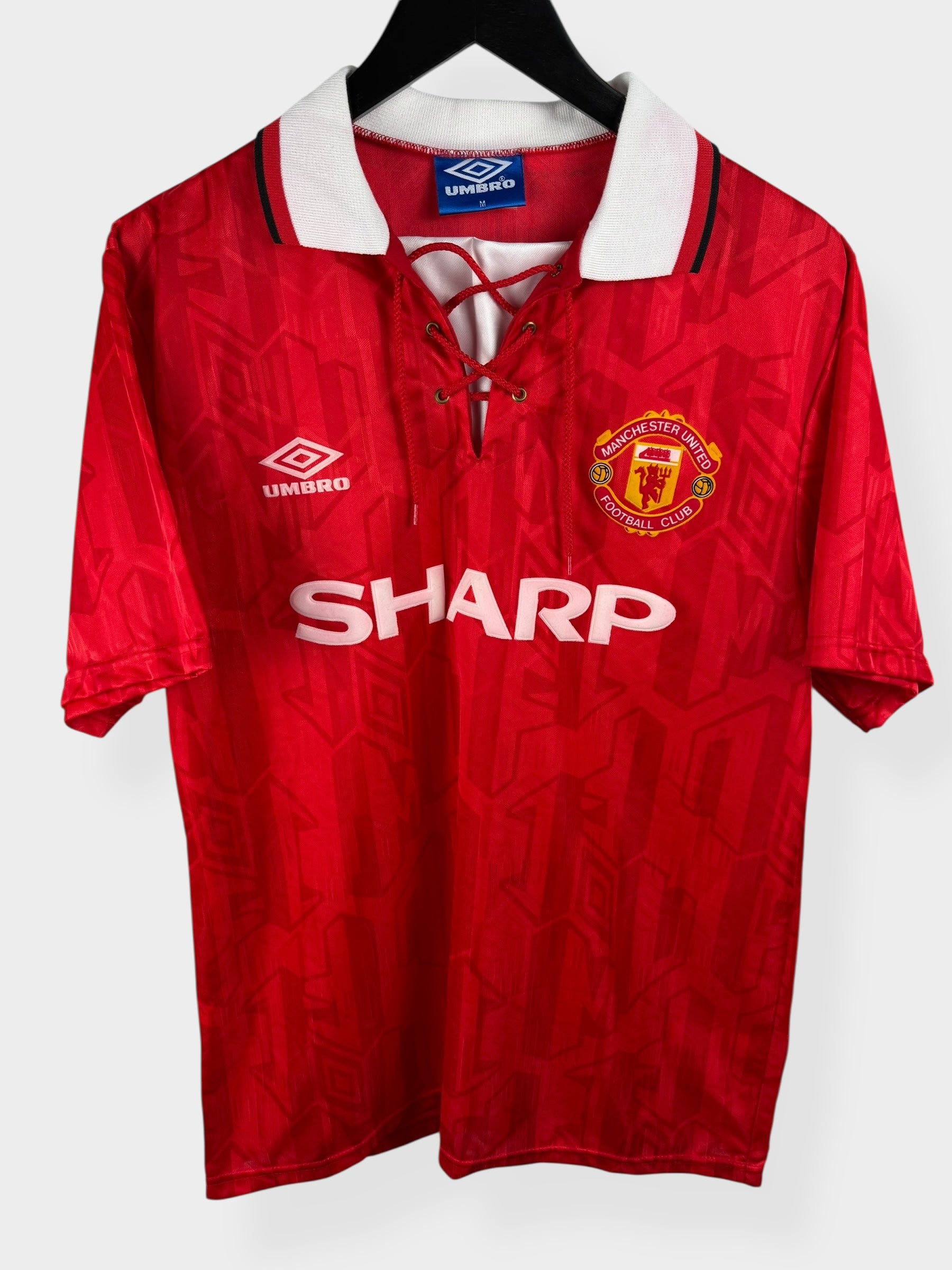 1992-94 MANCHESTER UNITED HOME SHIRT CANTONA #7 M - Authentic Football Club