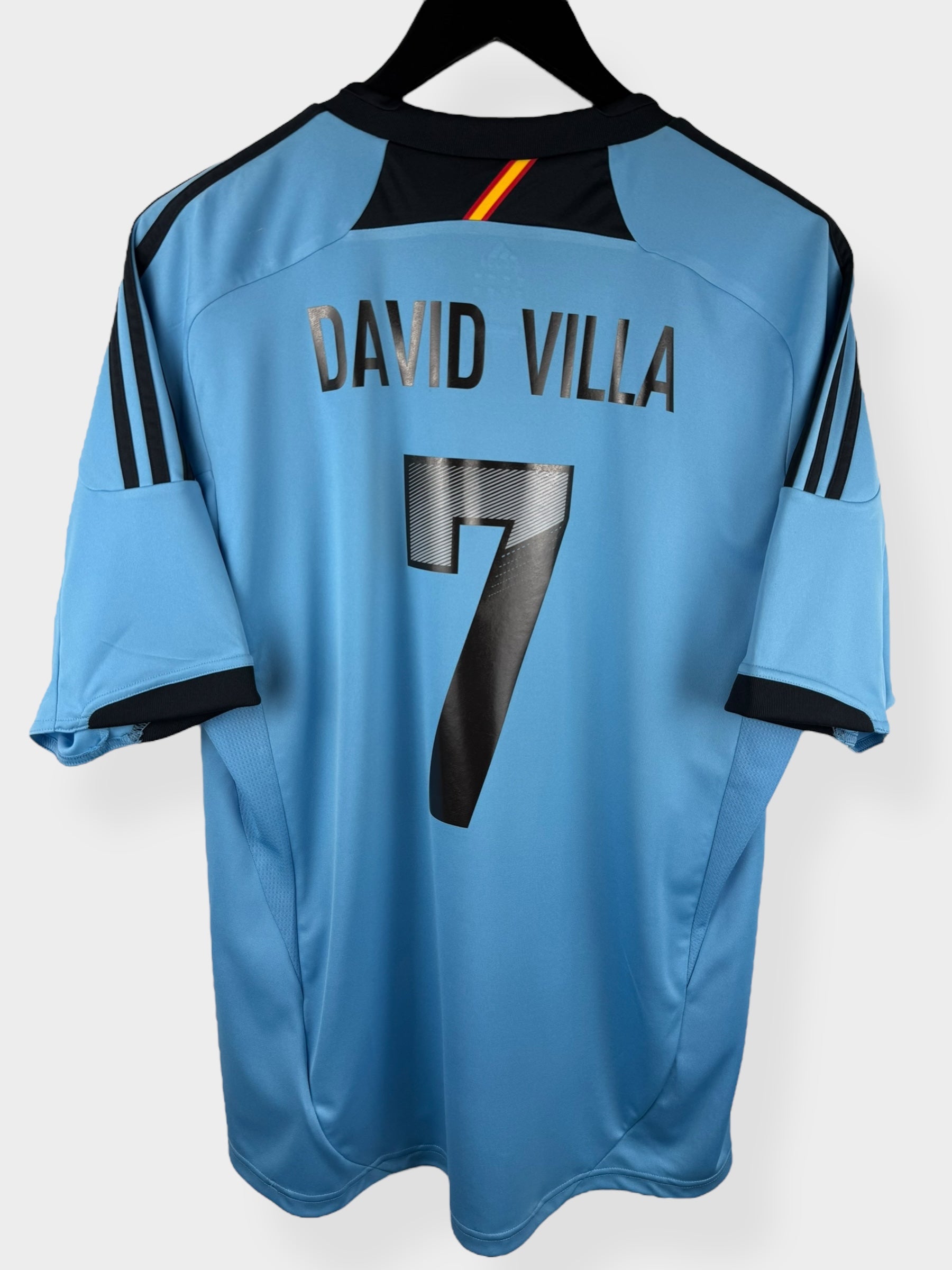 2012-13 SPANIEN AUSWÄRTSTRIKOT DAVID VILLA #7 L