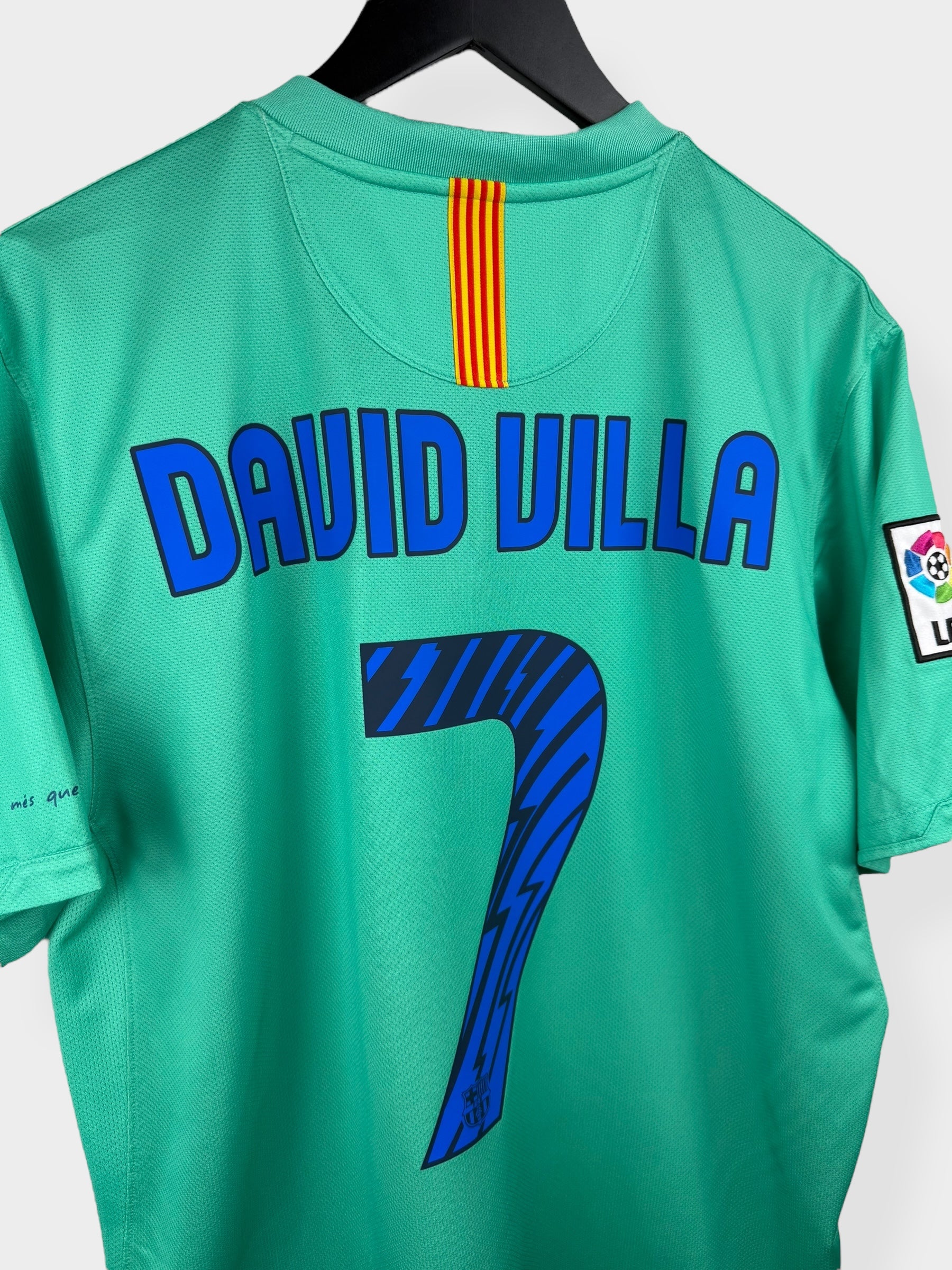 2010-11 BARCELONA UITSHIRT DAVID VILLA #7 L