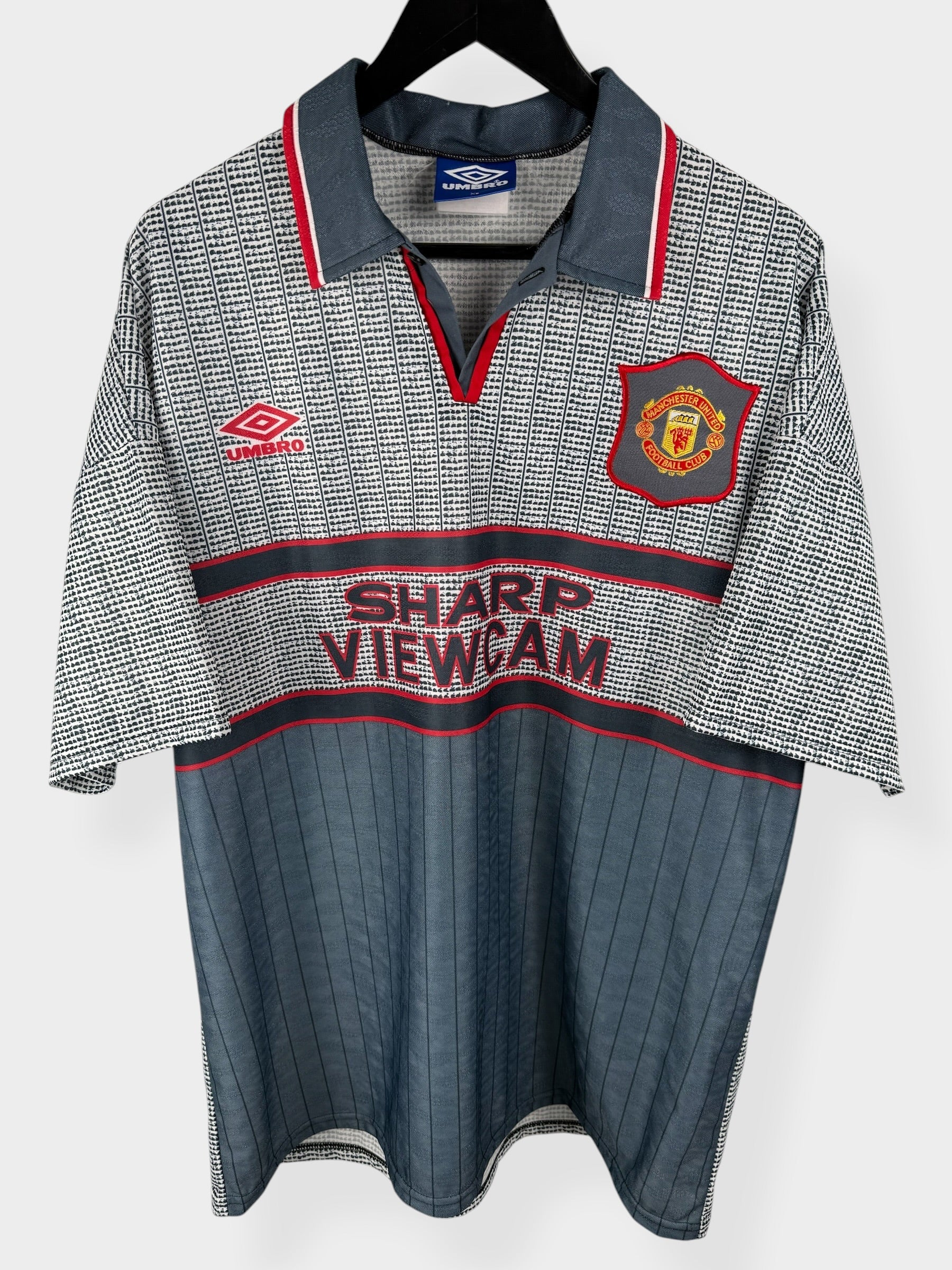 1995-96 MANCHESTER UNITED AWAY SHIRT BECKHAM #24 XL