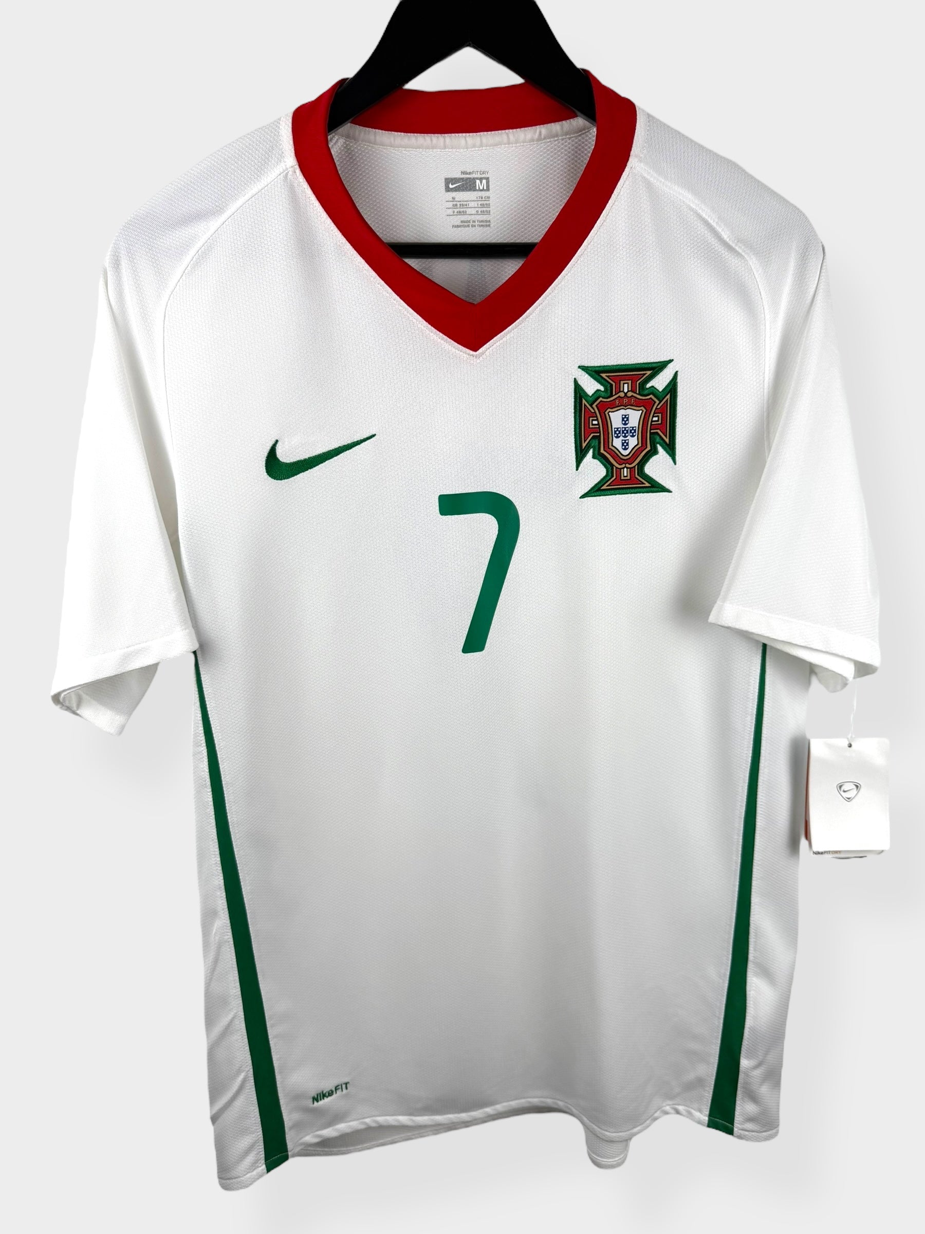 NIKE ポルトガル代表 C.RONALDO #17 2008 AWAY L 白 2008-10 Portugal Away Shirt Ronaldo #7 M - 259181-105