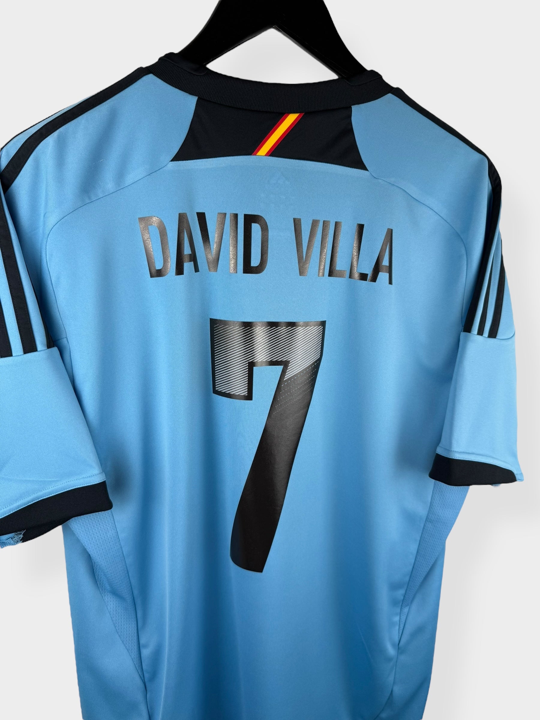 2012-13 SPANIEN AUSWÄRTSTRIKOT DAVID VILLA #7 L
