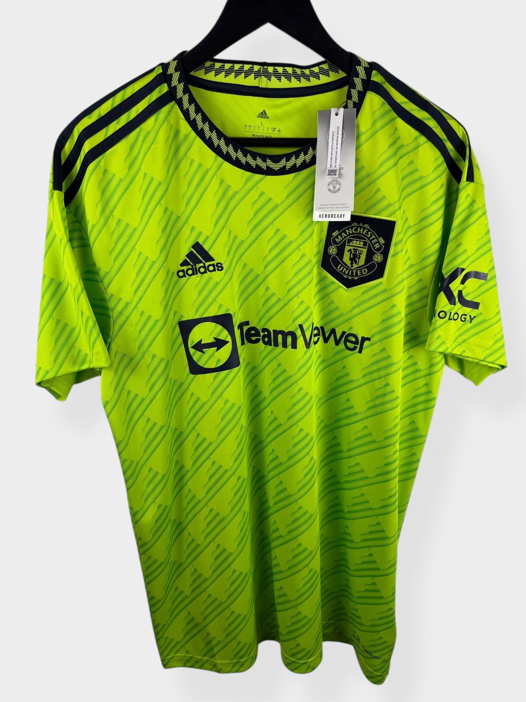 2022-23 MANCHESTER UNITED THIRD SHIRT L - Authentic Football Club