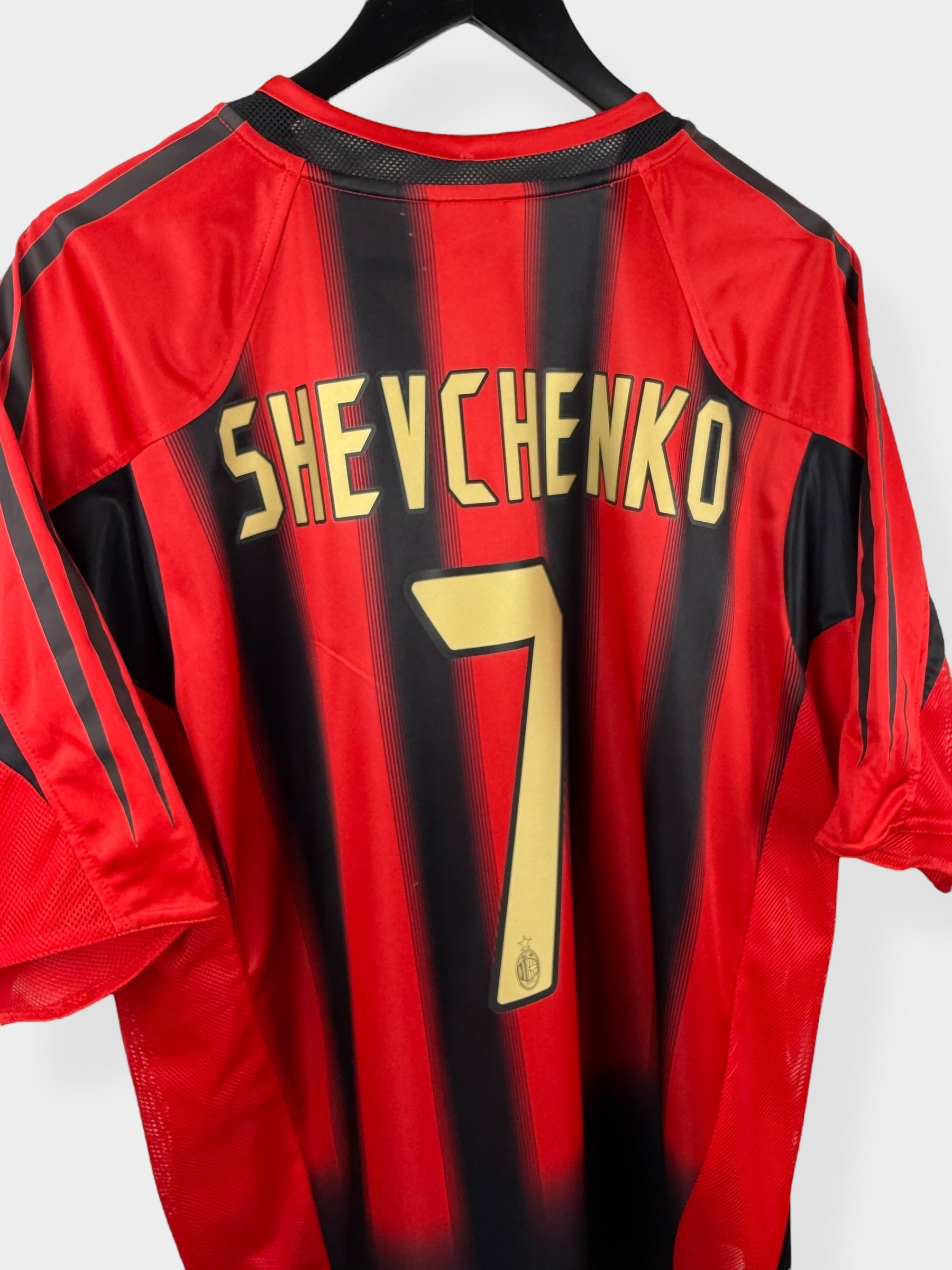 2004-05 AC MILAN HOME SHIRT SHEVCHENKO #7 XL