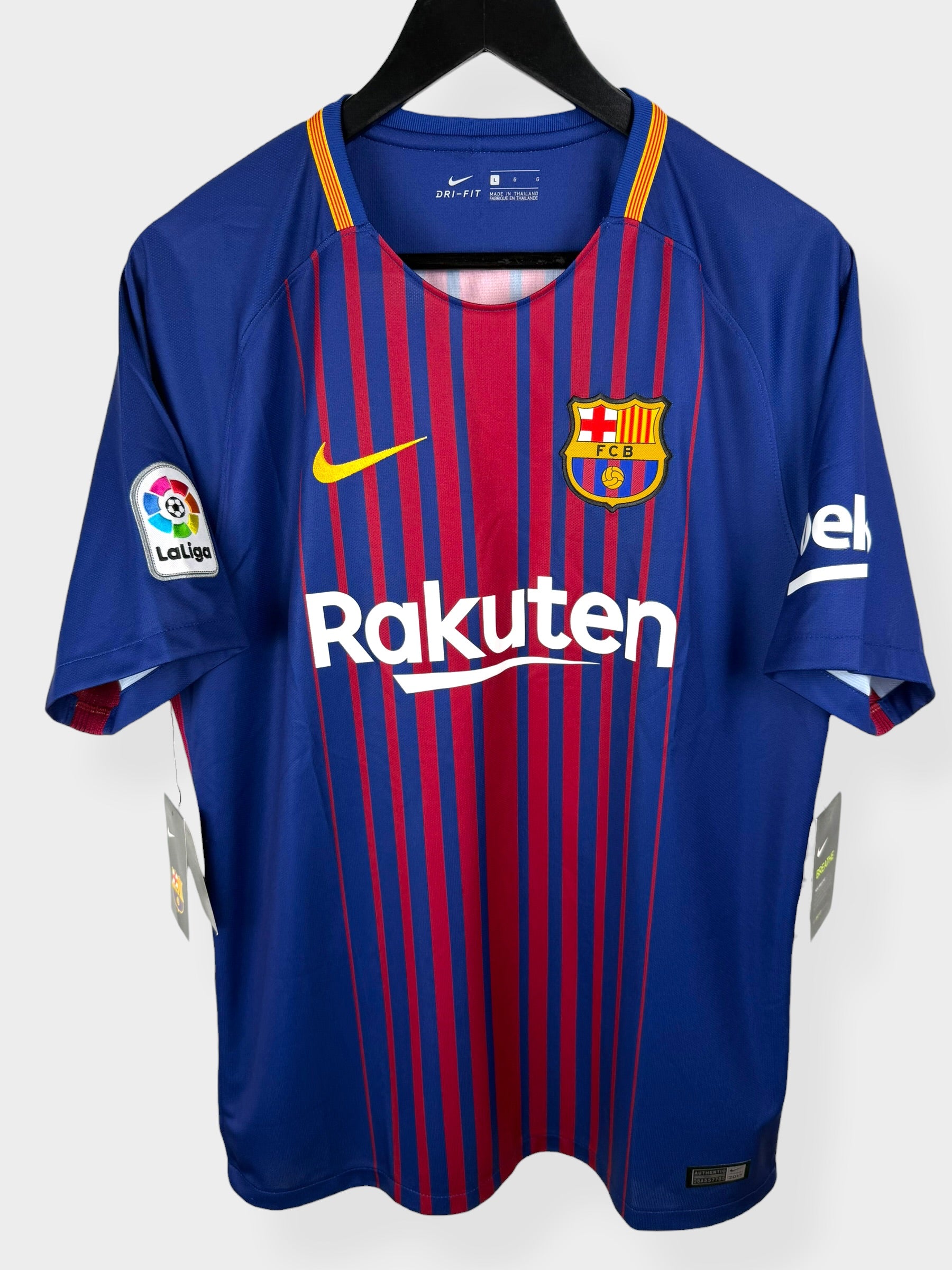MAILLOT DOMICILE BARCELONE 2017-18 MESSI #10 L