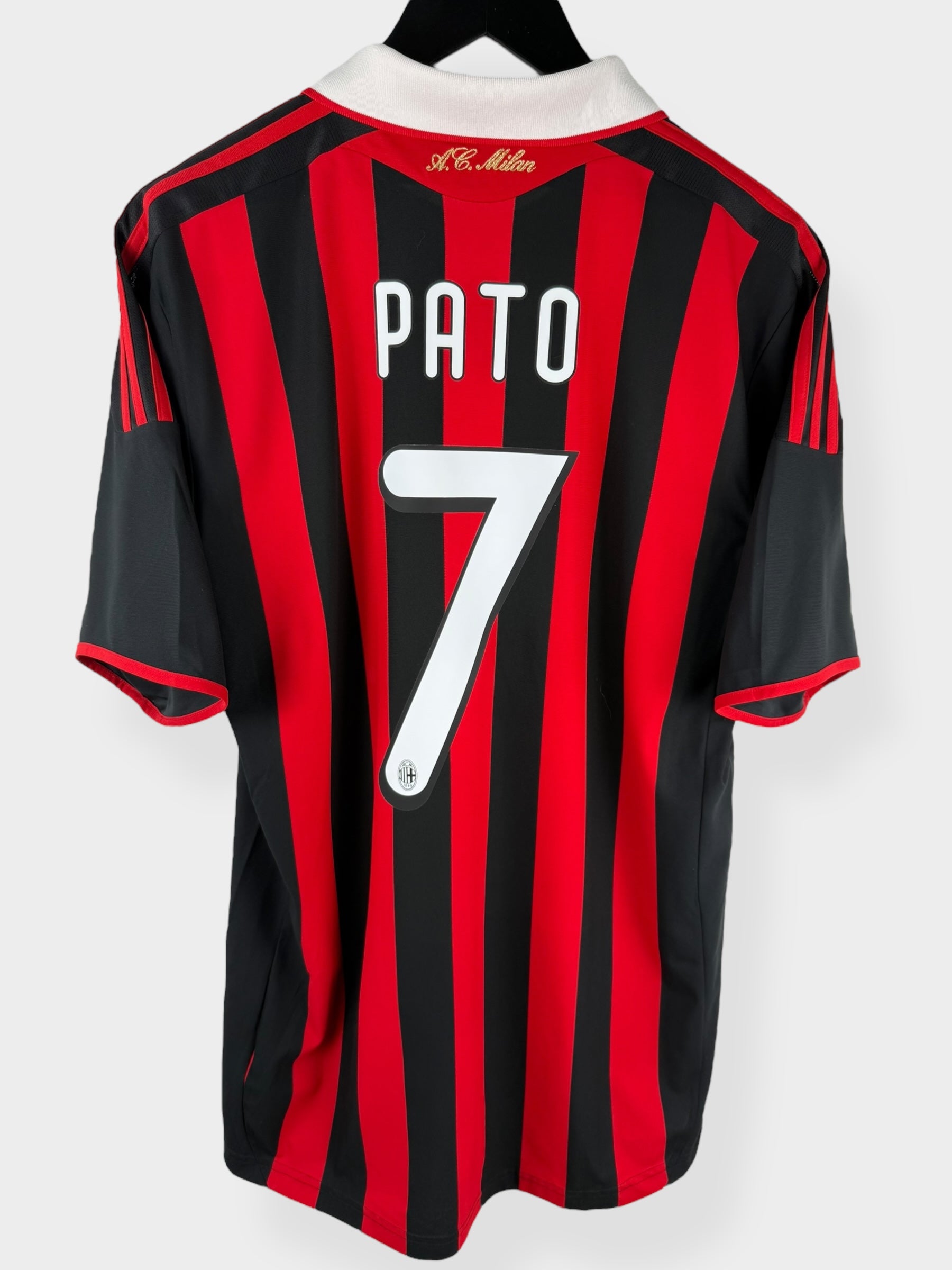 2009-10 AC MILAN HOME SHIRT PATO #7 L