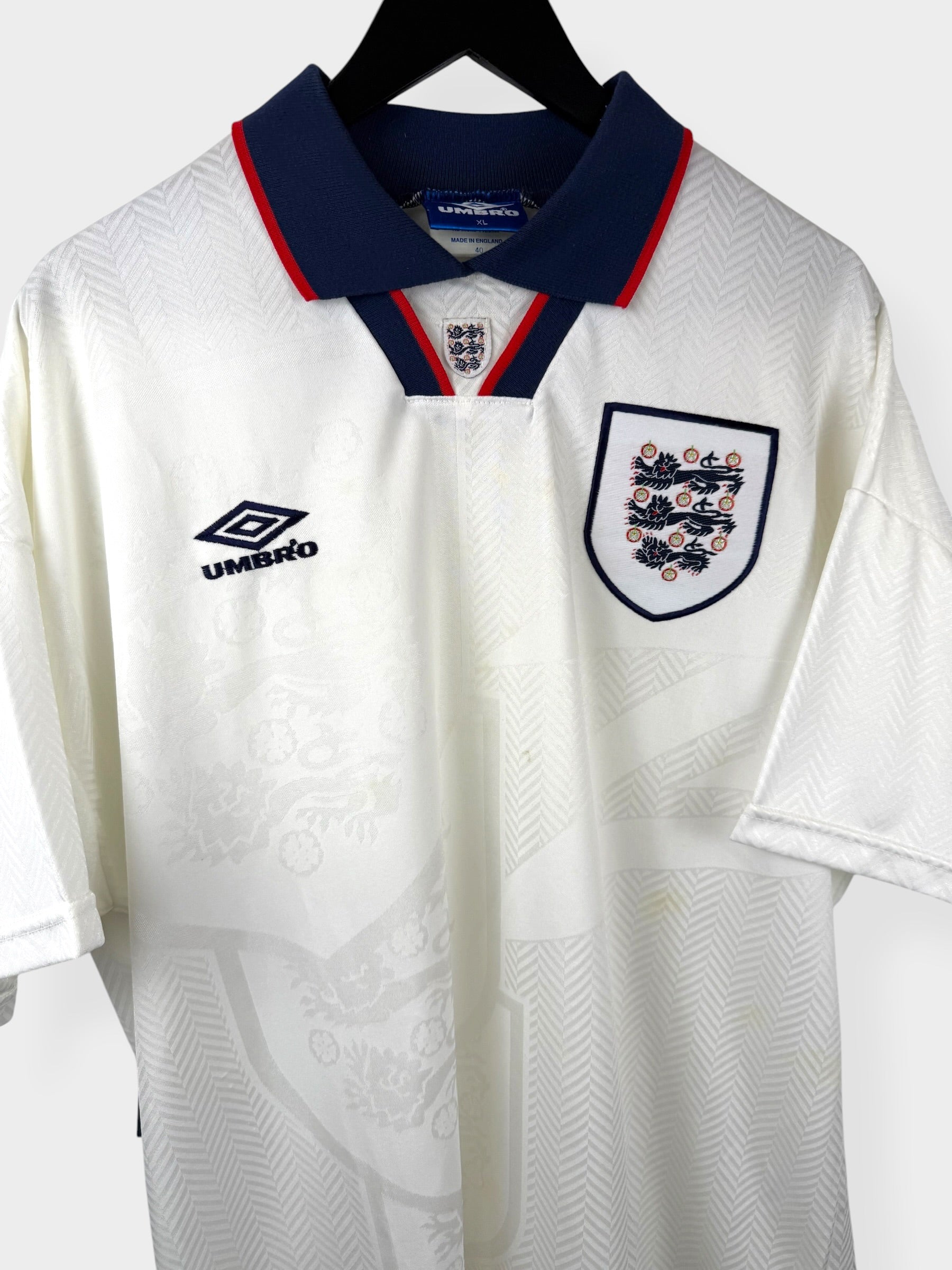 MAILLOT DOMICILE ANGLETERRE 1993-95 XL