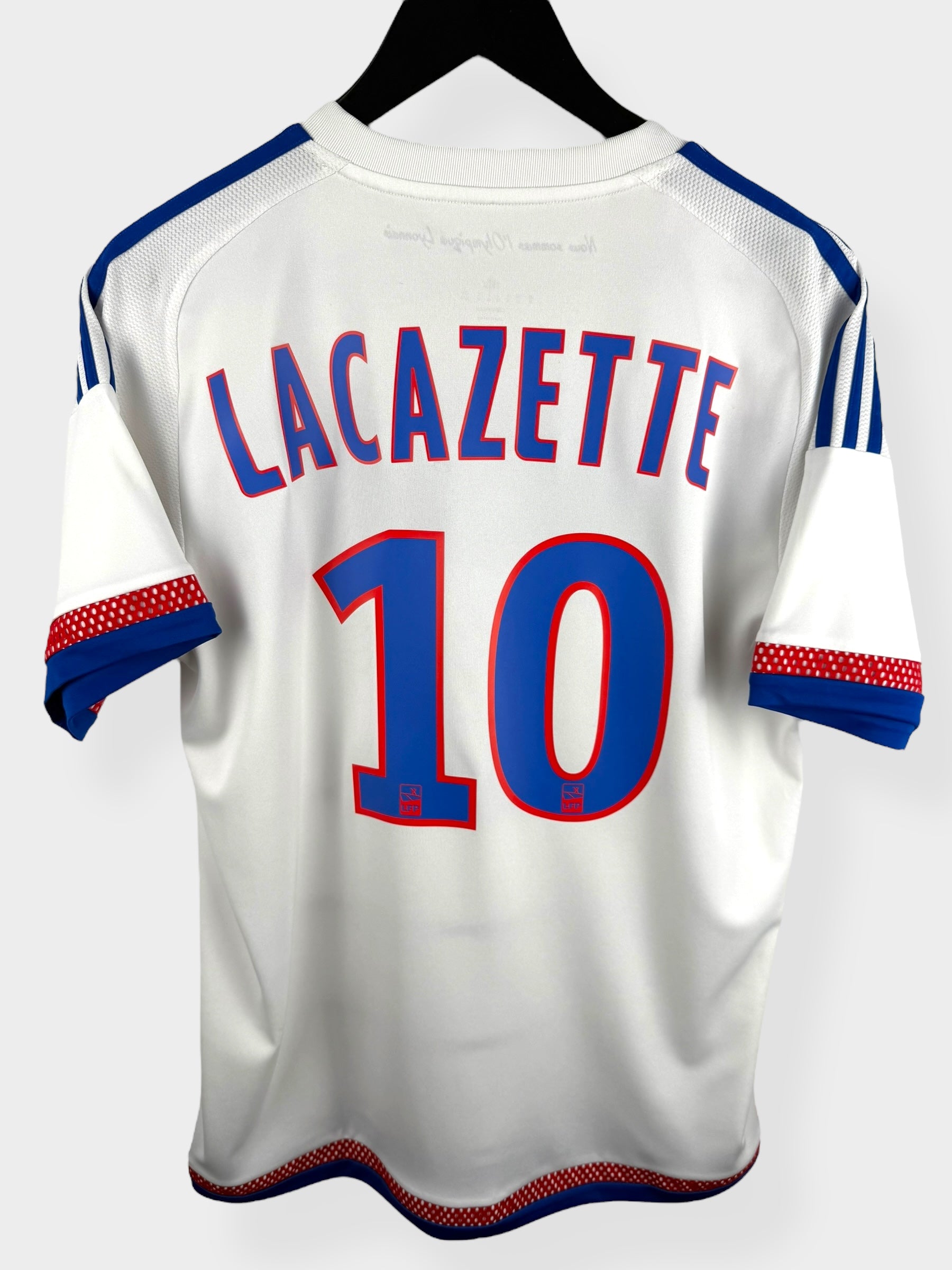 2015-16 OLYMPIQUE LYONNAIS HOME SHIRT LACAZETTE #10 M - Authentic Football Club